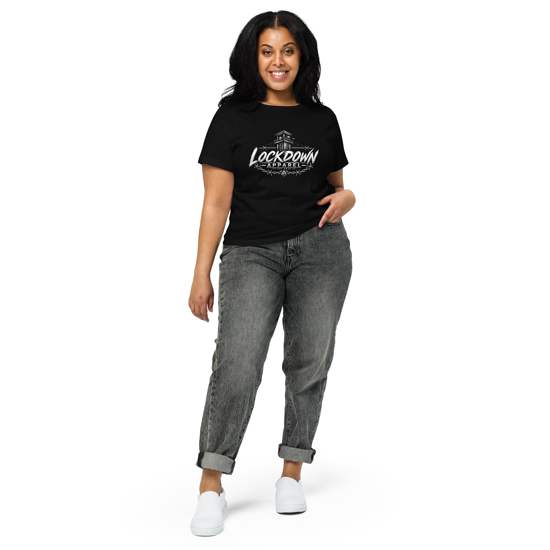 Lockdown Apparel Women’s Classic Tee – No Excuses product image (3)