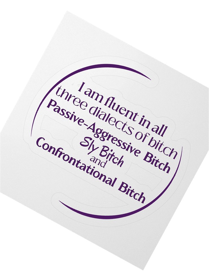 Fluent in All Three Dialects - Sticker product image (5)