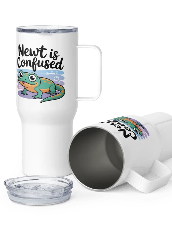 Whimsical Newt Is Confused Travel Mug product image (2)