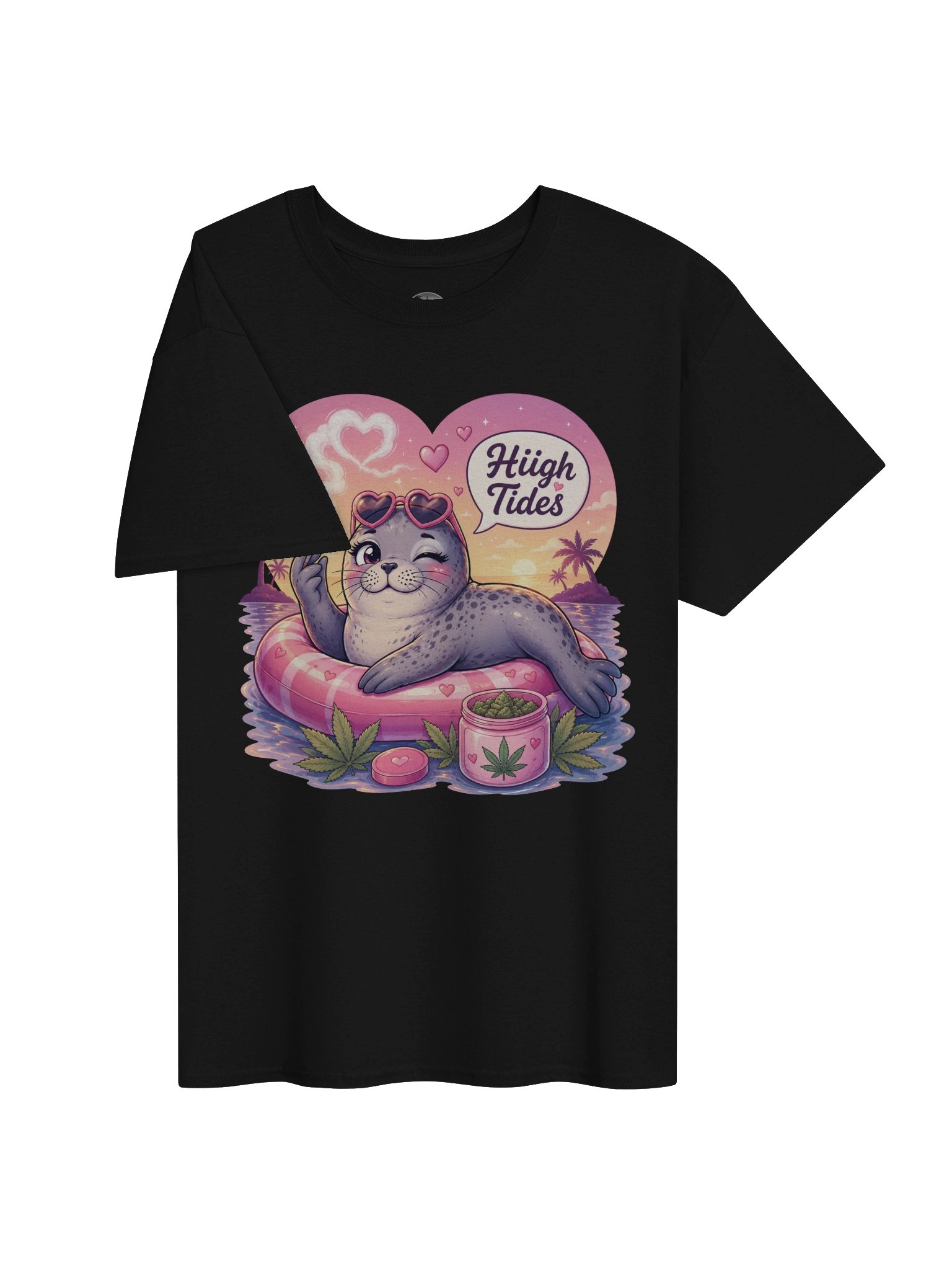 Hiigh Tides Seal Beach Graphic Tee product image (3)
