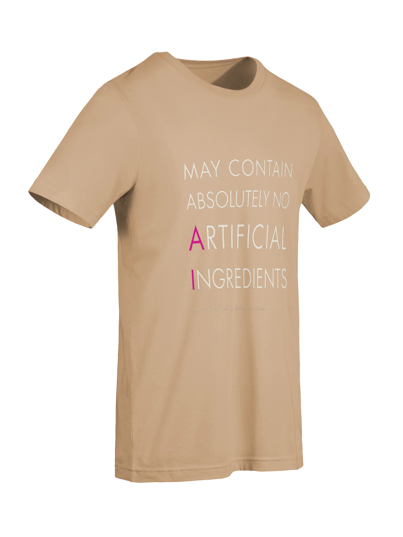 'no artificial ingredients' tee | pink product image (11)