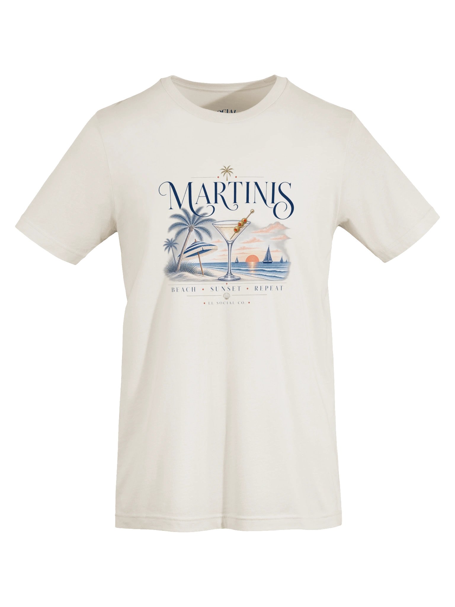 Martinis Beach Sunset Repeat - Unisex Resort Tee product image (5)