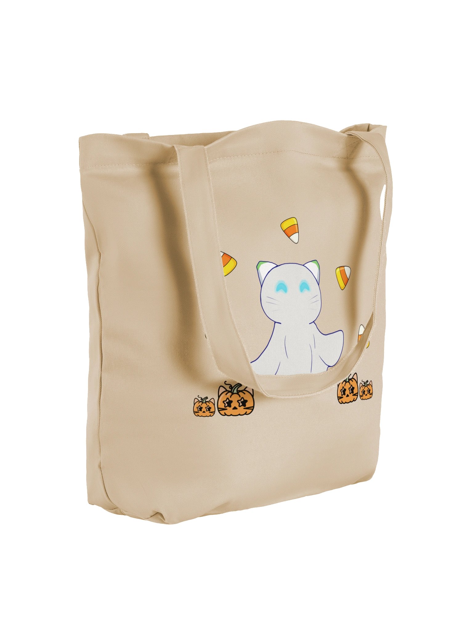 Ghost Catbot Pumpkin Patch Tote Bag product image (2)