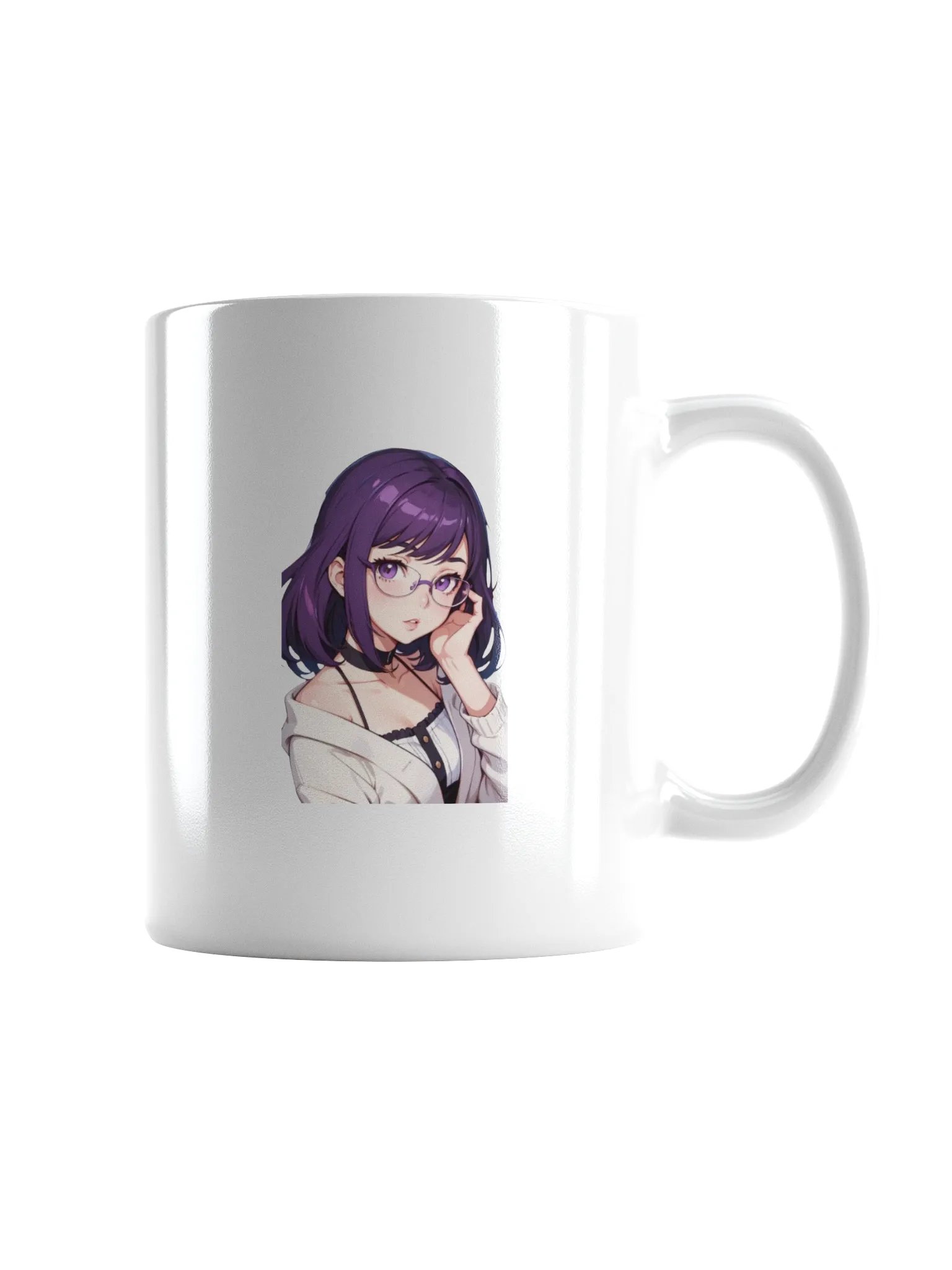 (PURPLE WAIFU) K White Mug product image (1)
