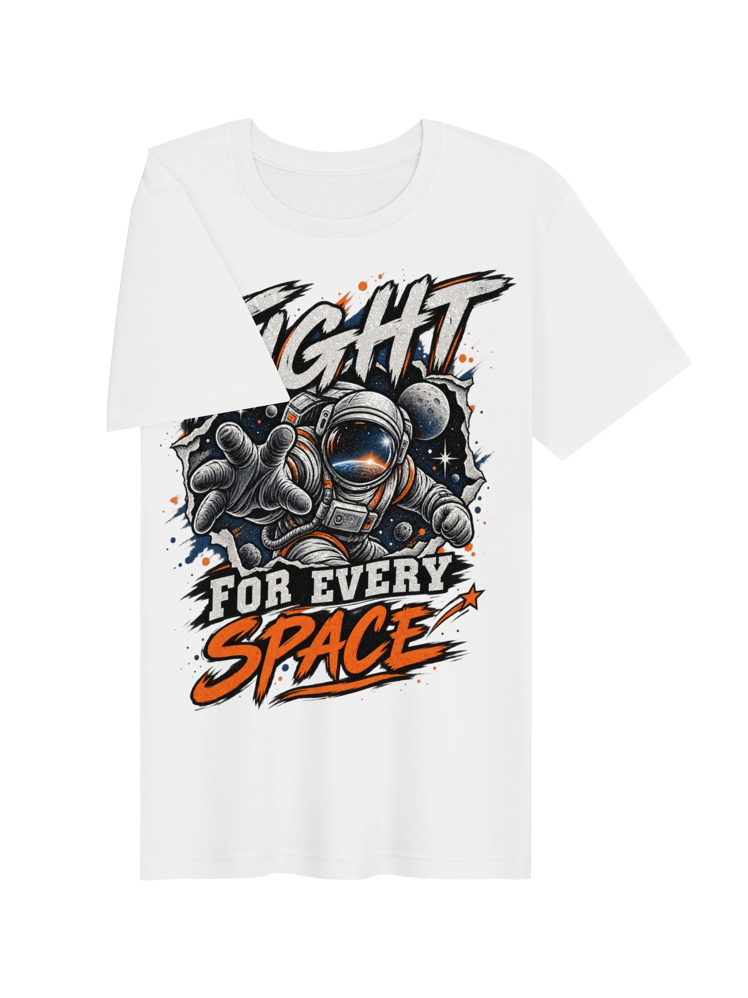 Fight For Every Space - Astronaut Motivational Graphic Tee product image (23)