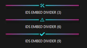 Cyan Rainbow Embed Divider Bars product image (2)