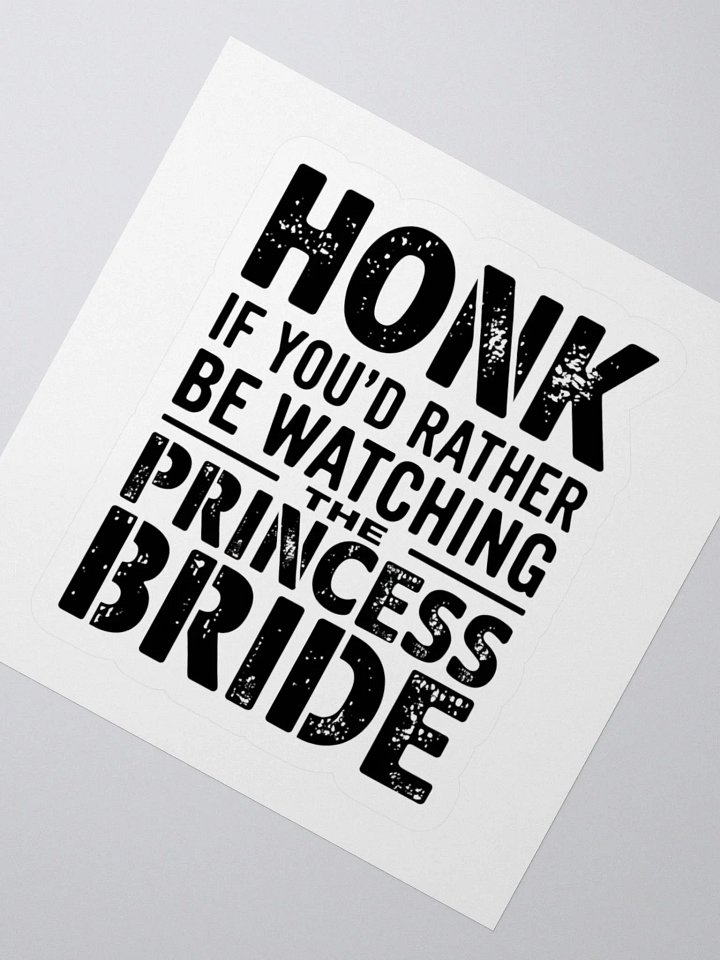 Princess Bride Honk Kiss Cut Stickers product image (5)