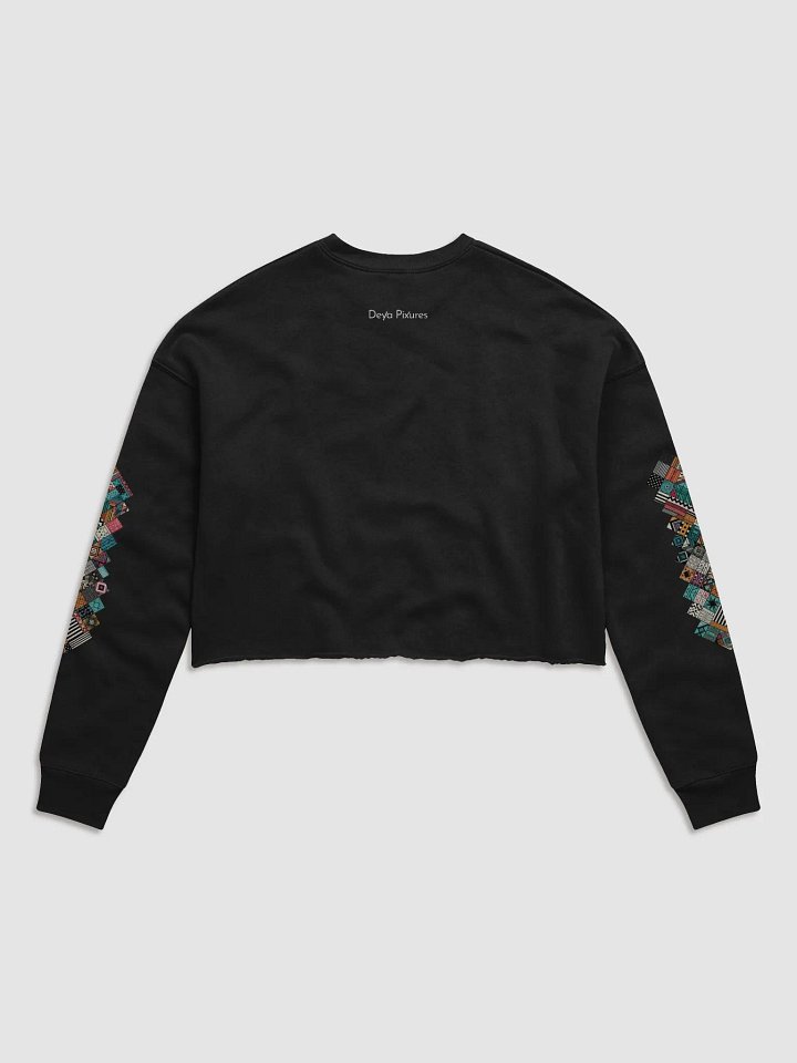 Geometric Fusion Fleece Crop Sweatshirt product image (2)