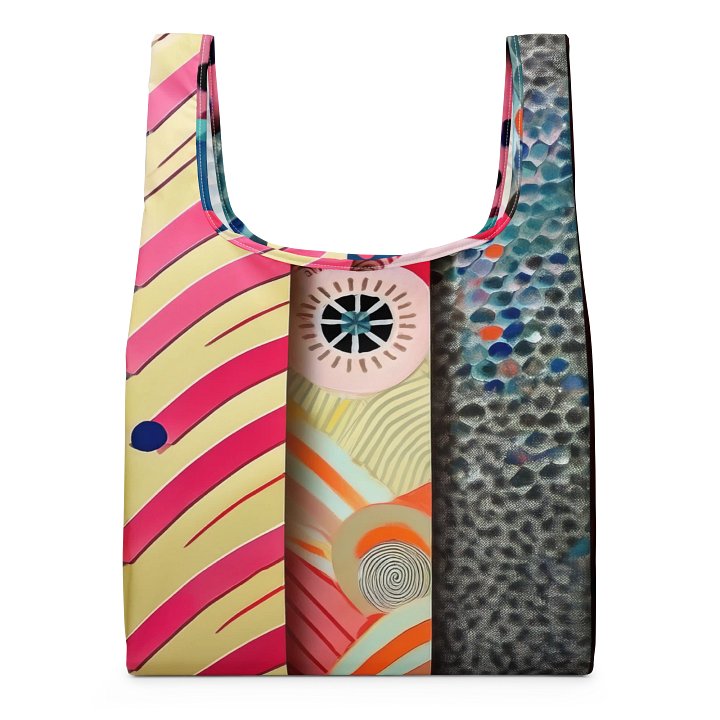 Geometric Fusion Reusable Tote Bag product image (1)