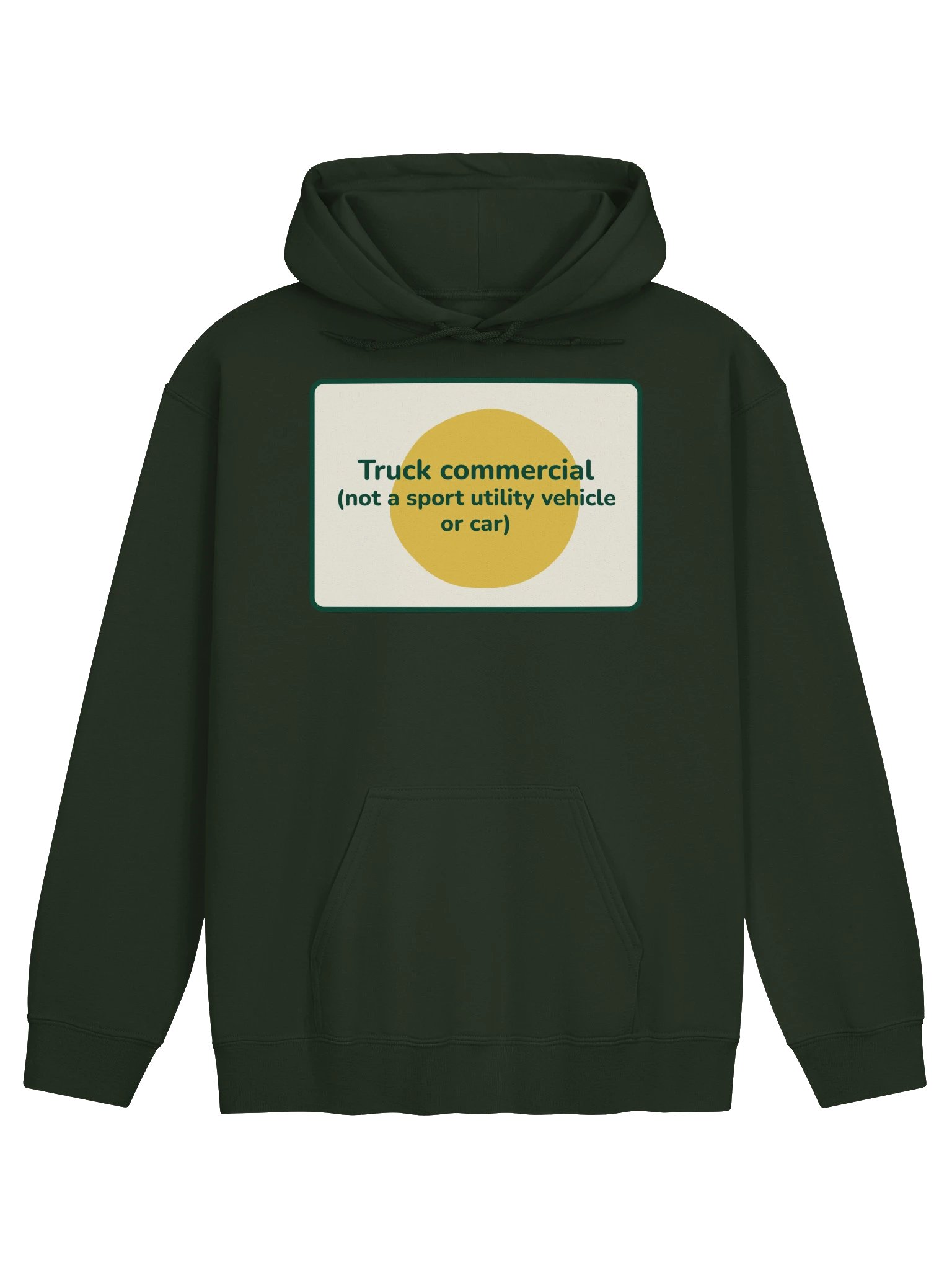 Truck commercial hoodie (green) product image (1)