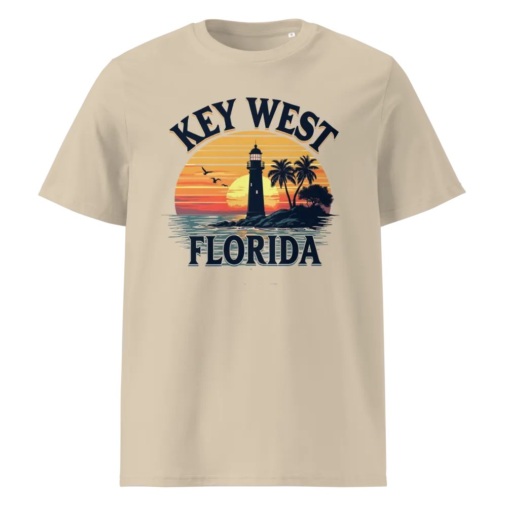 Sunset Lighthouse Organic Tee product image (1)