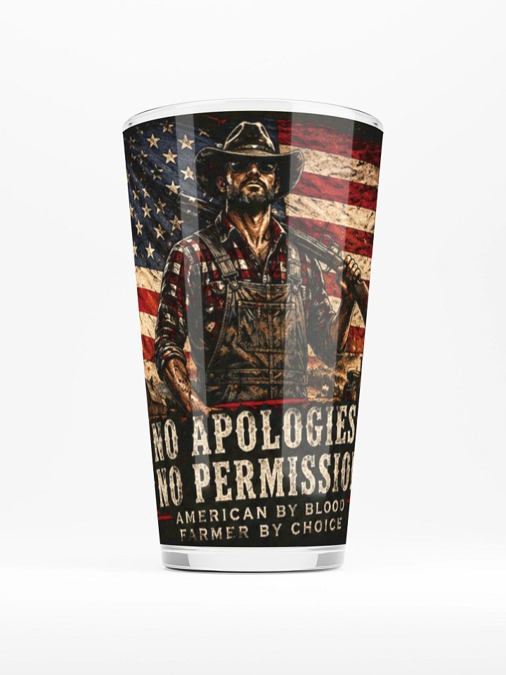No Apologies - No Permission Shaker Pint Glass product image (1)