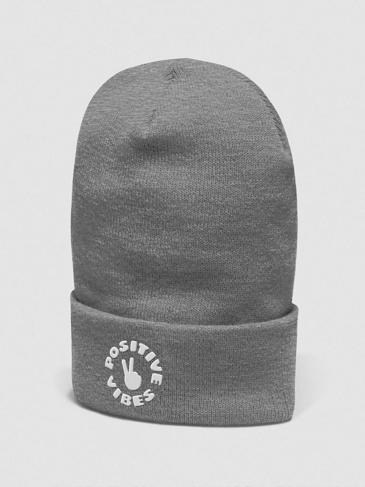 Positive Vibes (Yupoong Cuffed Beanie) product image (2)