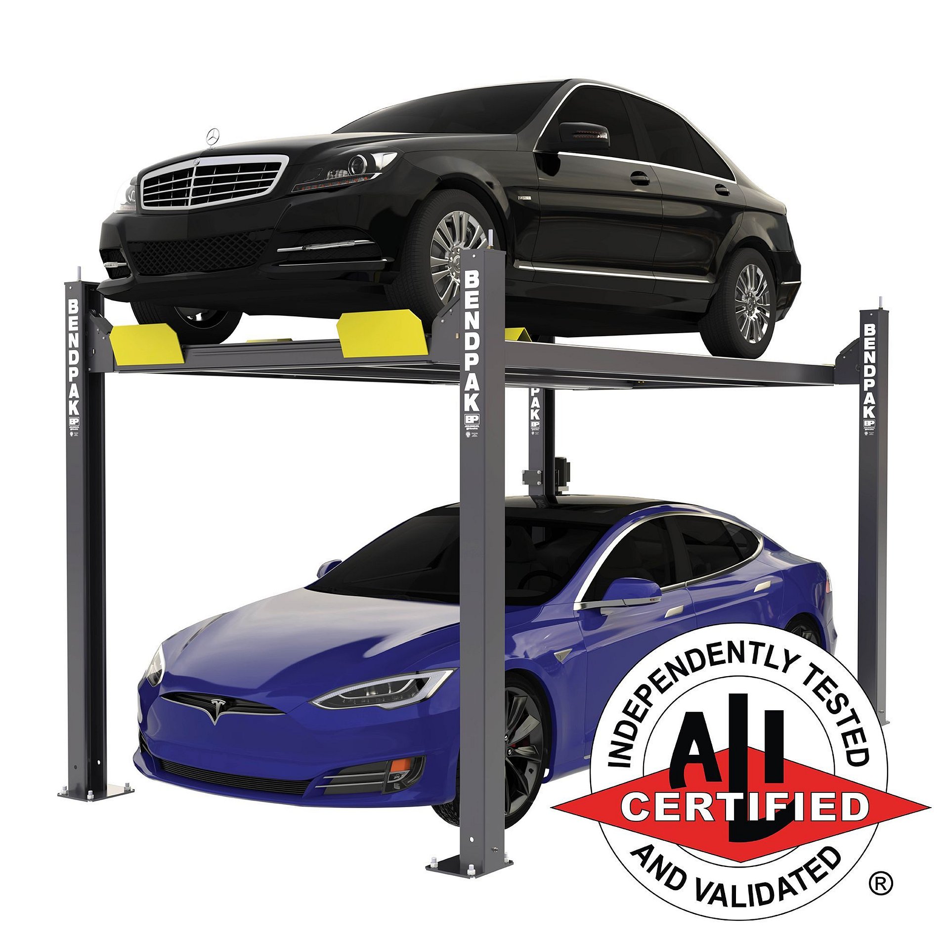 BendPak HD-7P Four-Post Car Lift - 7,000-Lb Capacity - Narrow / High Rise product image (1)