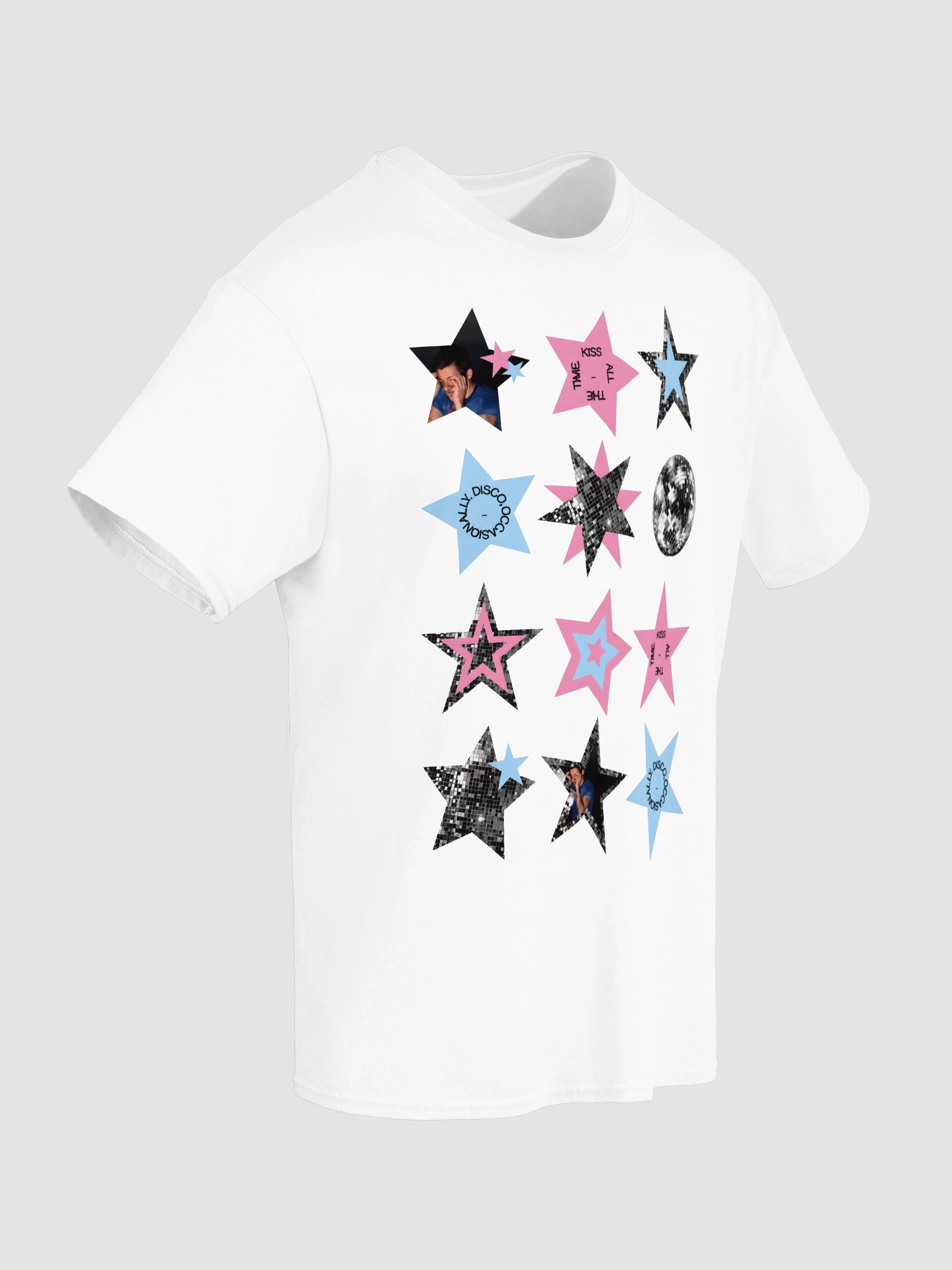 Harry Styles Stars Disco Grid T-Shirt | As It Was Aesthetic Fan Shirt product image (6)