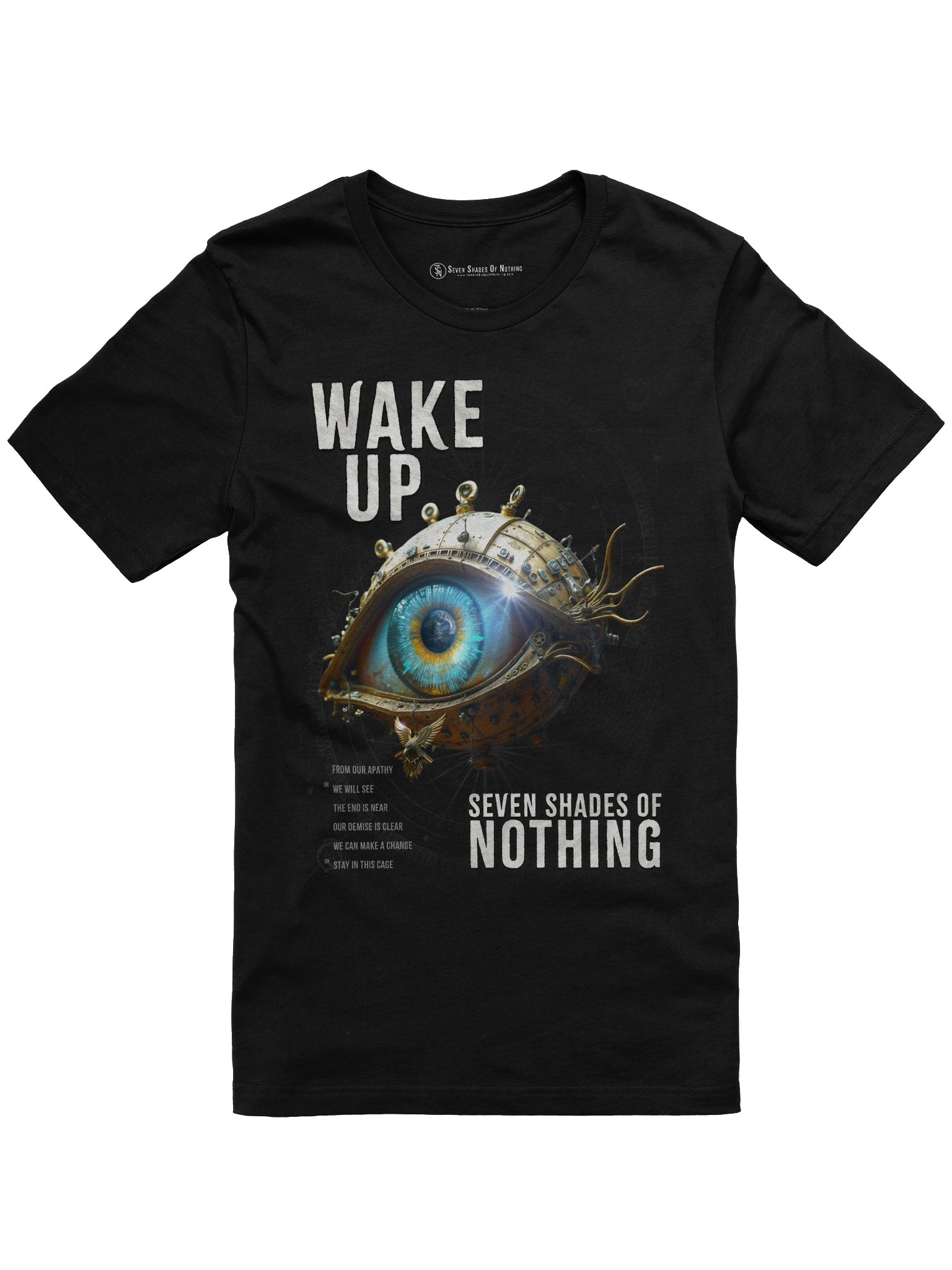 Wake Up Mechanical Eye Tee | Seven Shades of Nothing | Bella+Canvas Supersoft T-Shirt product image (1)