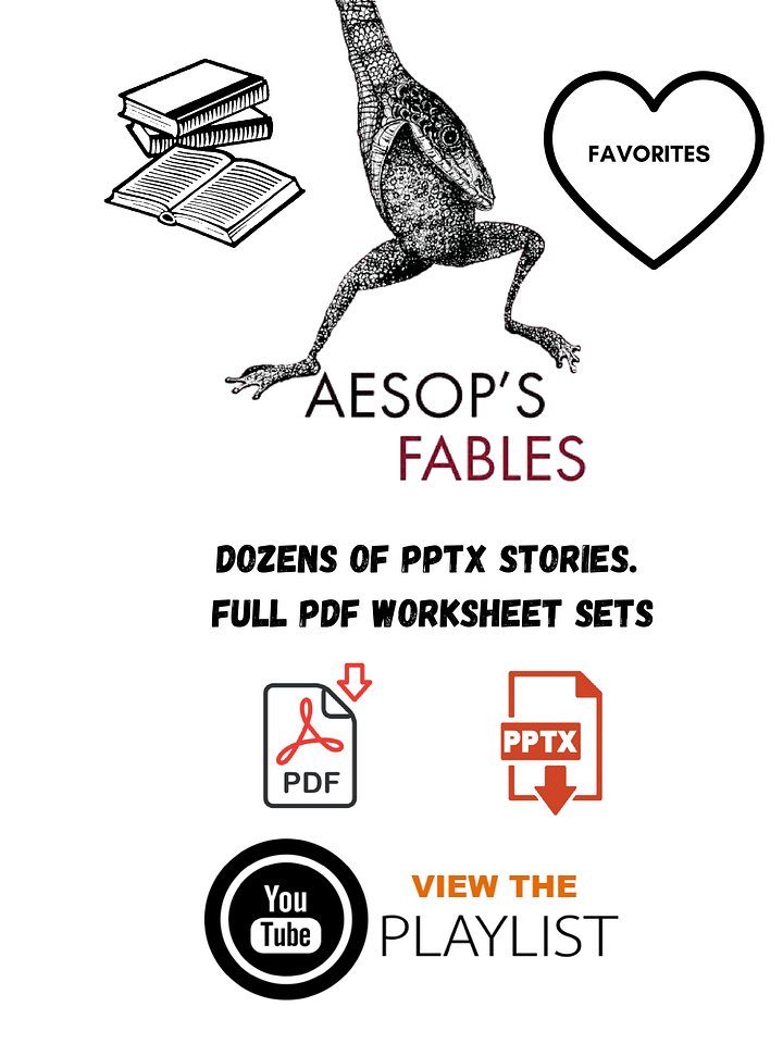Aesop Fables. PPTx. Video. Printables. product image (1)