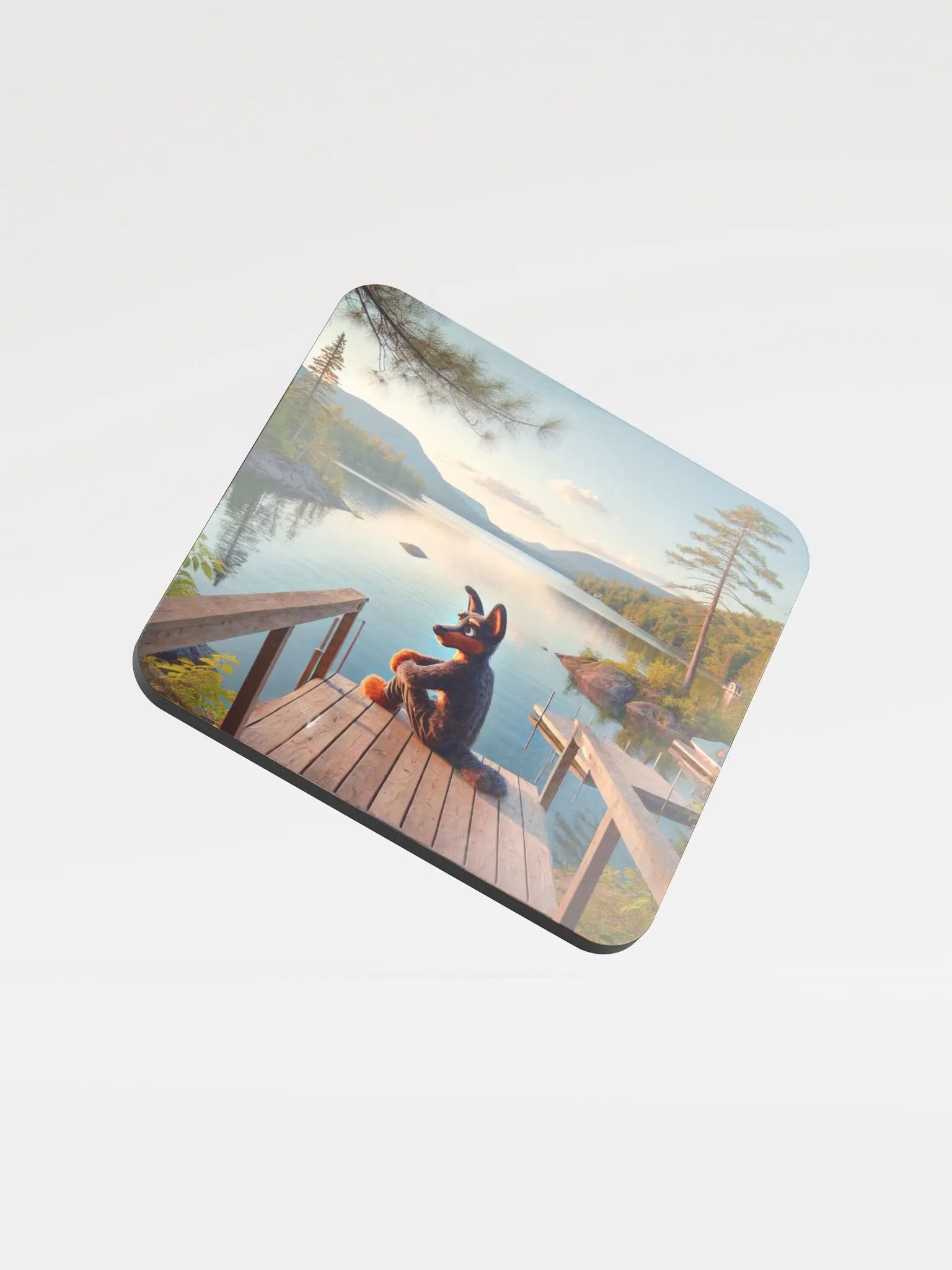 AI Generated Doberman Coaster product image (1)