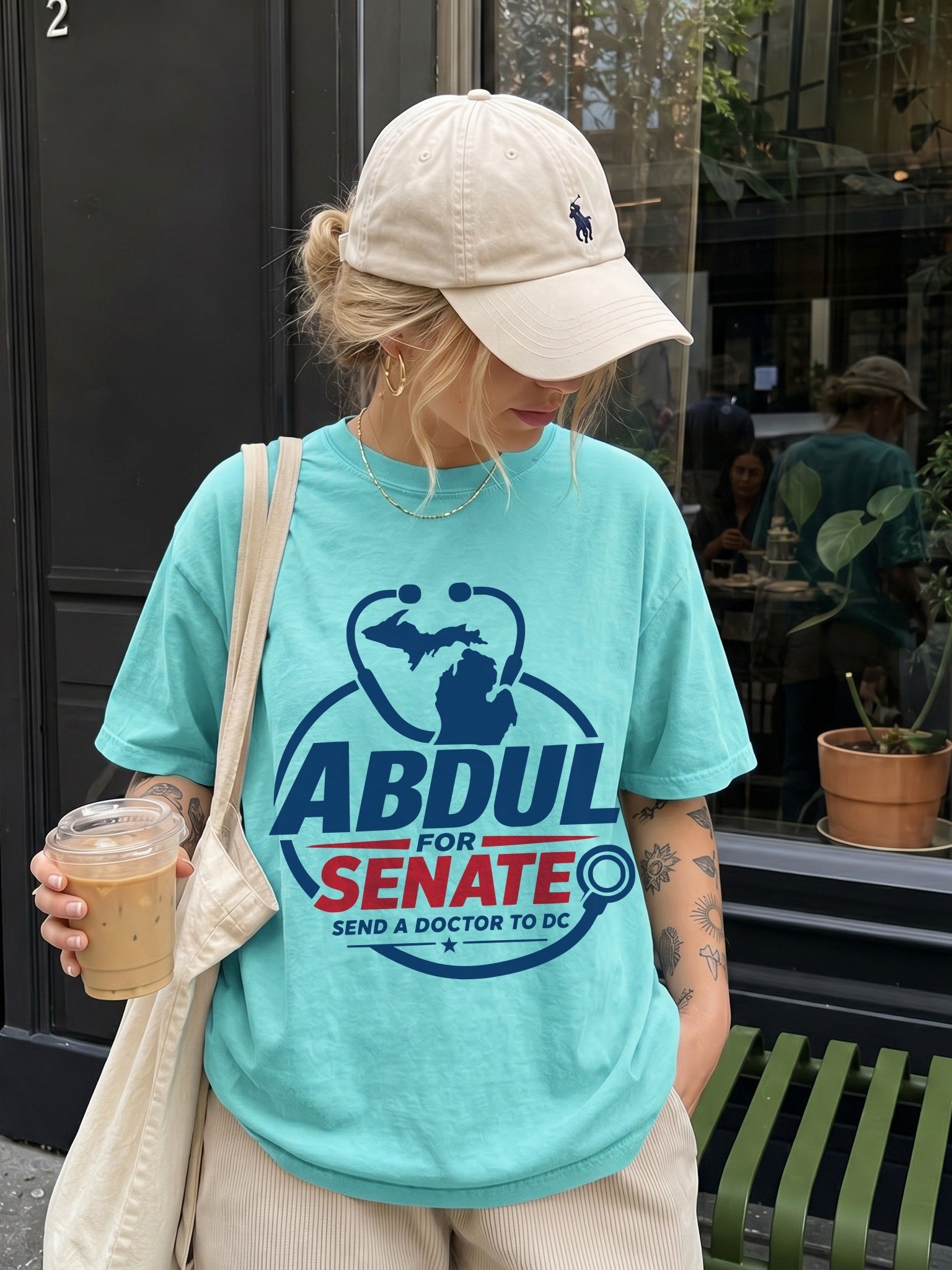 Abdul For Senate Midterm Election 26 Michigan Shirt, Progressive Doctor Political T Shirt product image (23)