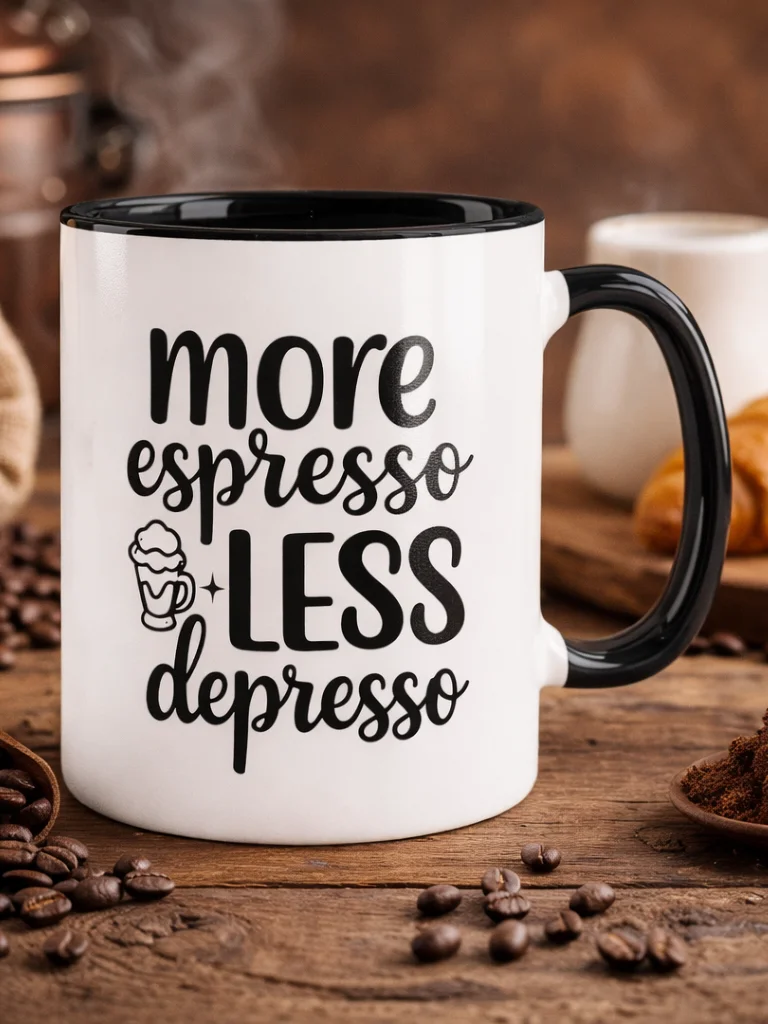 More Espresso Less Depresso Ceramic Mug product image (1)
