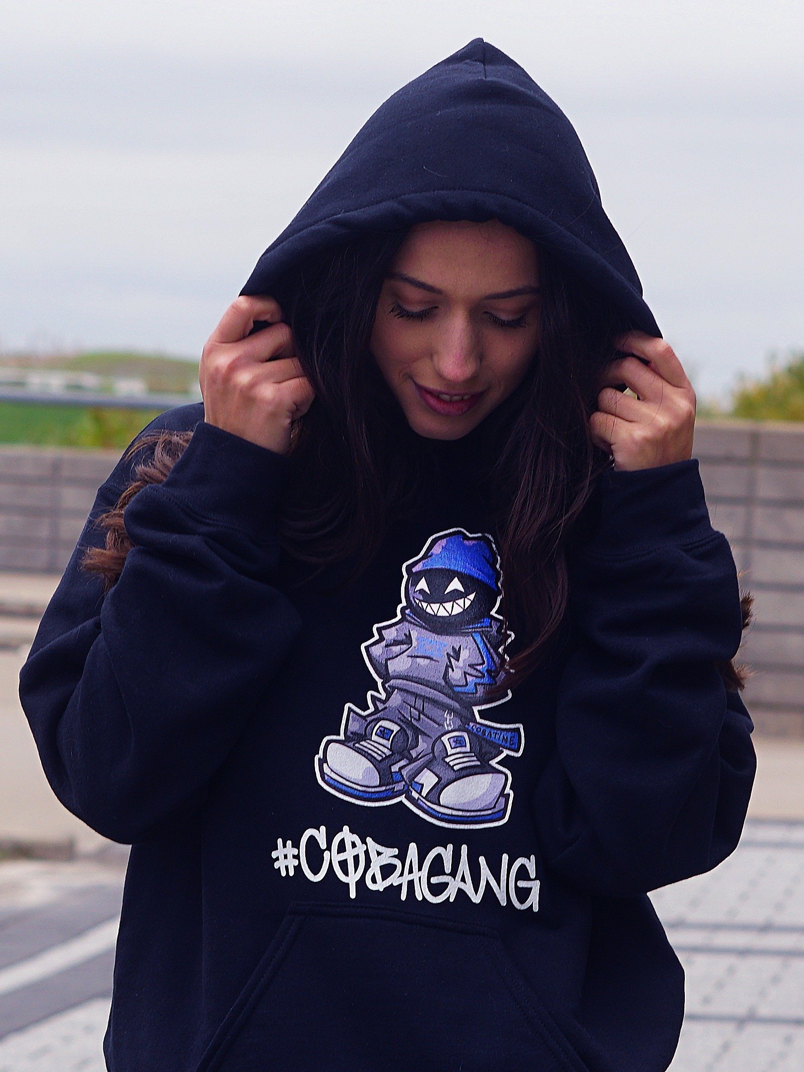 CobaGang Hoodie BLACK product image (1)