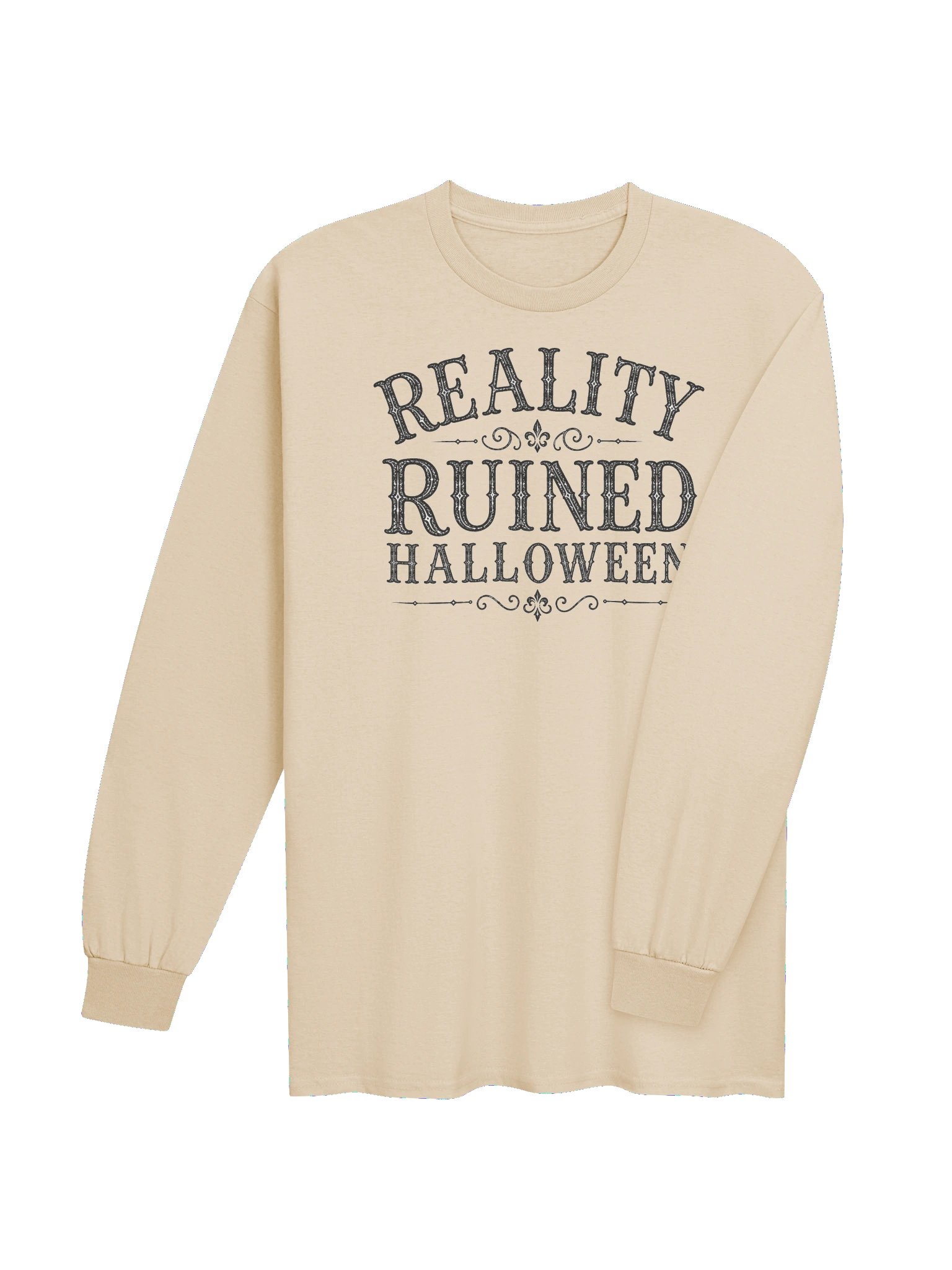 REALITY RUINED HALLOWEEN Cotton Unisex Long Sleeve T-Shirt product image (4)