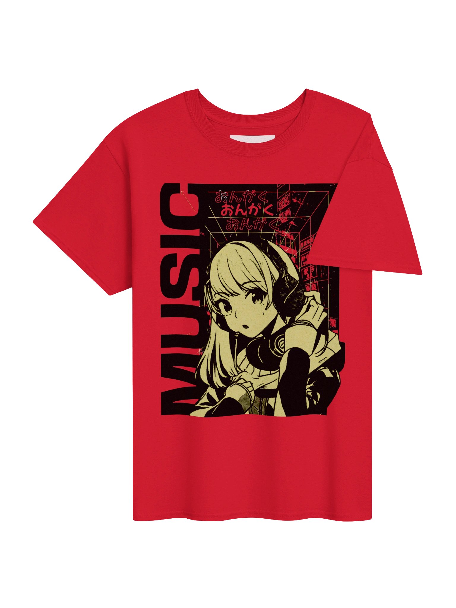 "Music" ANIME Graphic T-Shirt | Japanese | Unisex Otaku Graphic Shirt product image (4)