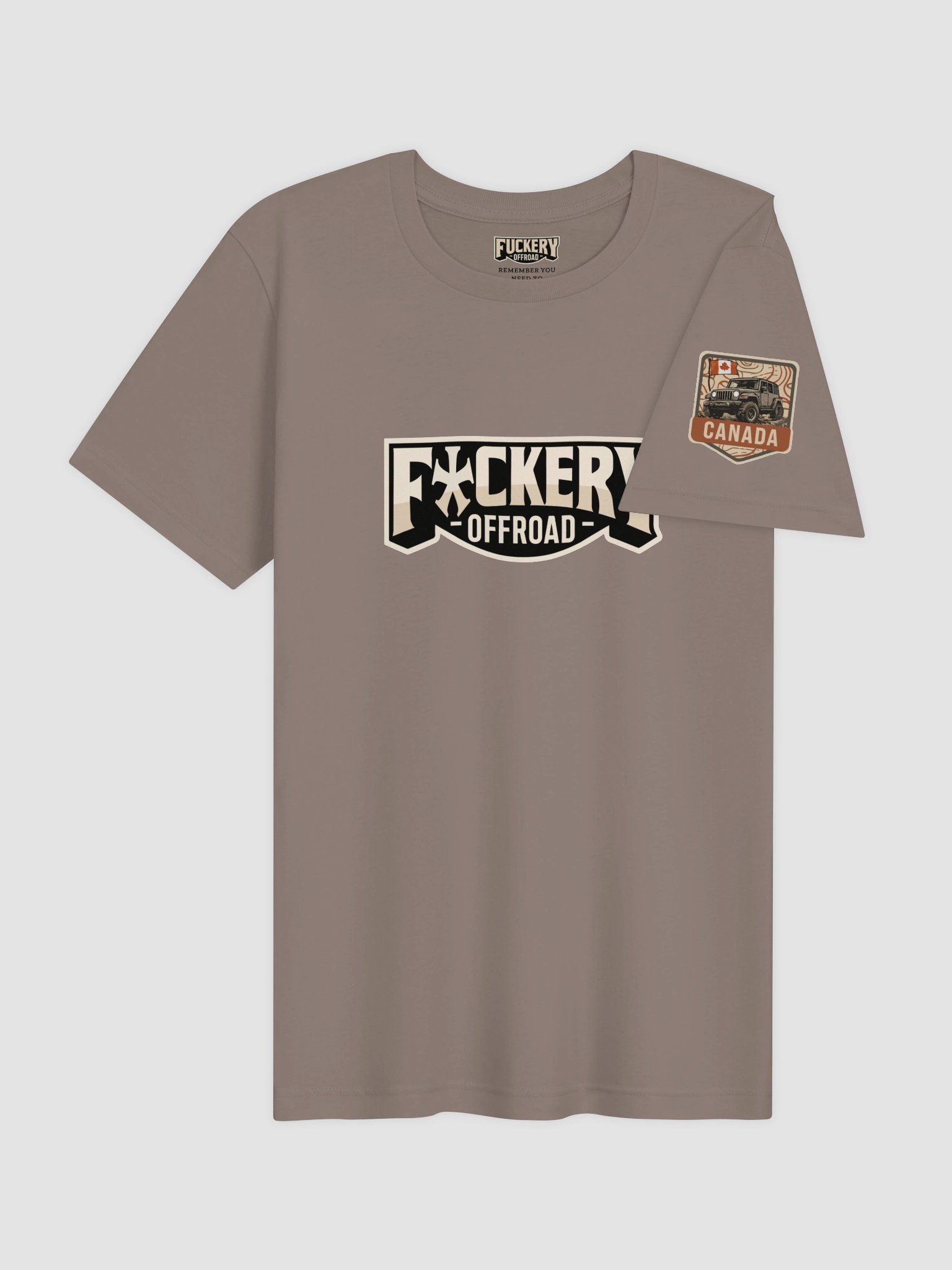 Unisex t-shirt with F*ckery Text Logo (Light colours) - Clean product image (3)