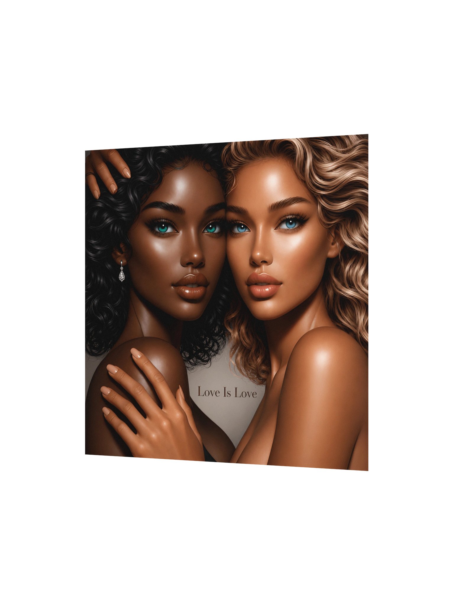 Love Is Love Art Print - Diverse Women Portrait | Empowerment Wall Decor product image (3)