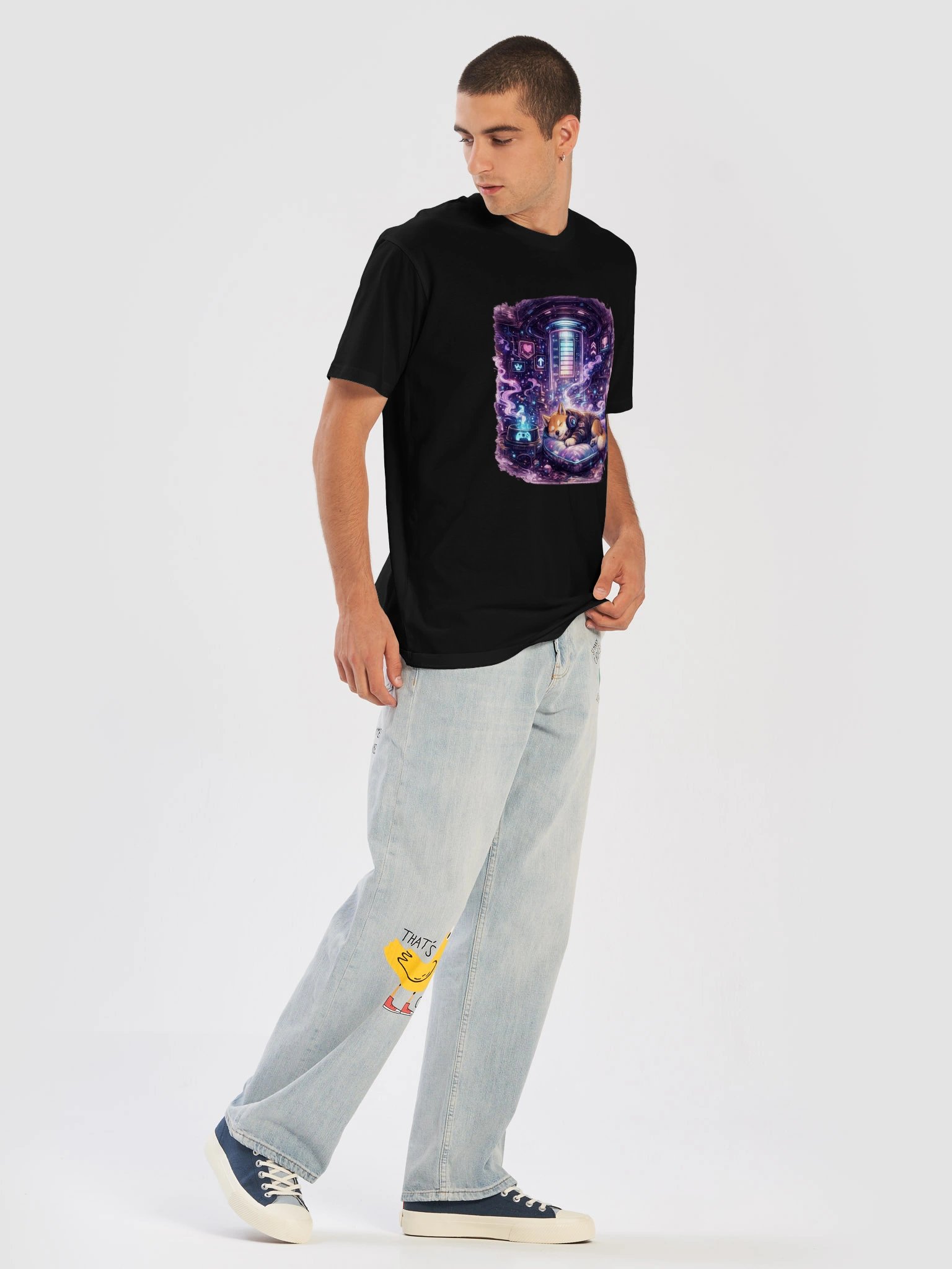 AS Colour Unisex Premium T-Shirt - Recharge Mode: Shiba Inu product image (44)
