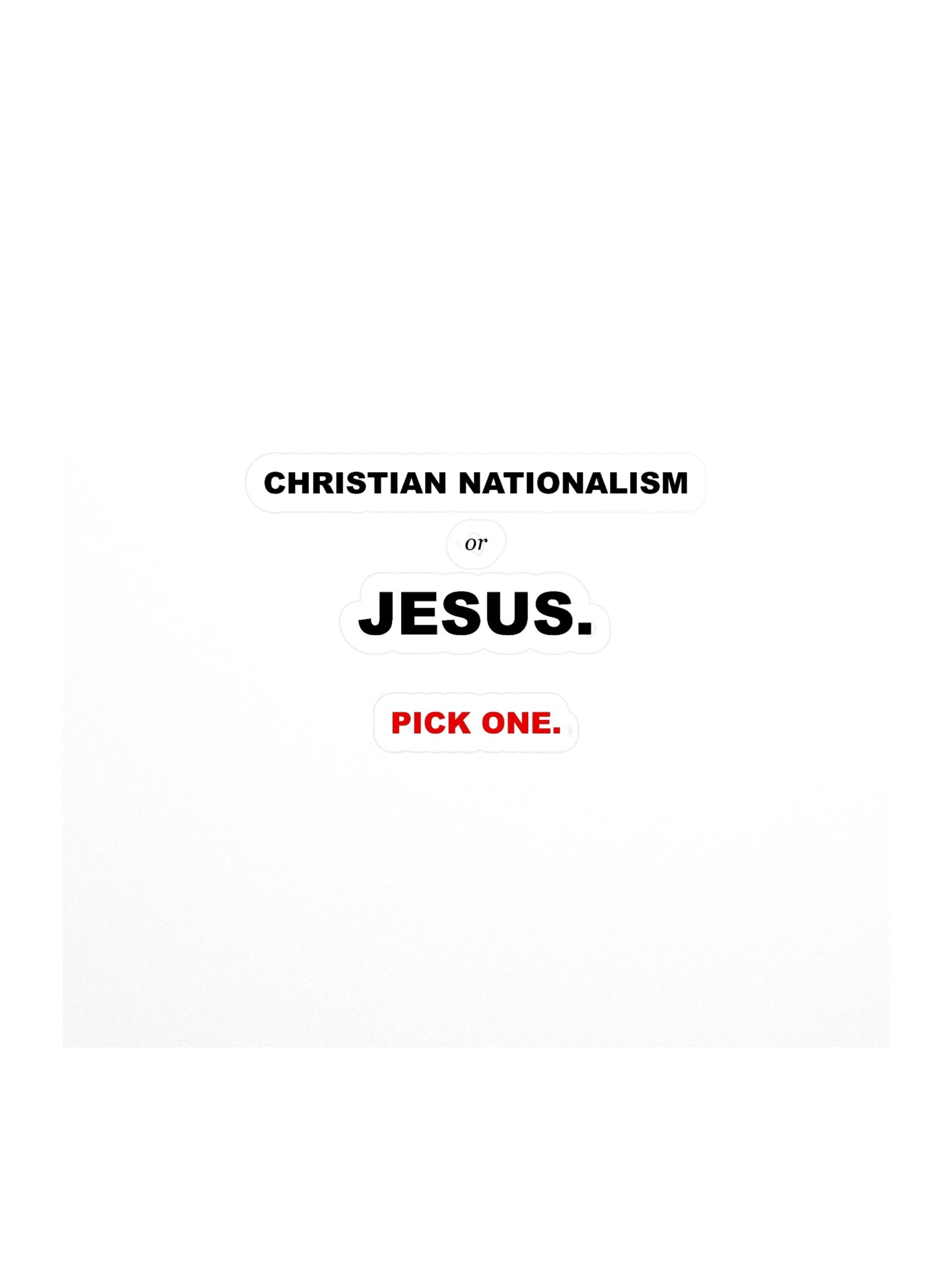Christian Nationalism vs. Jesus 5.5X5.5 product image (1)