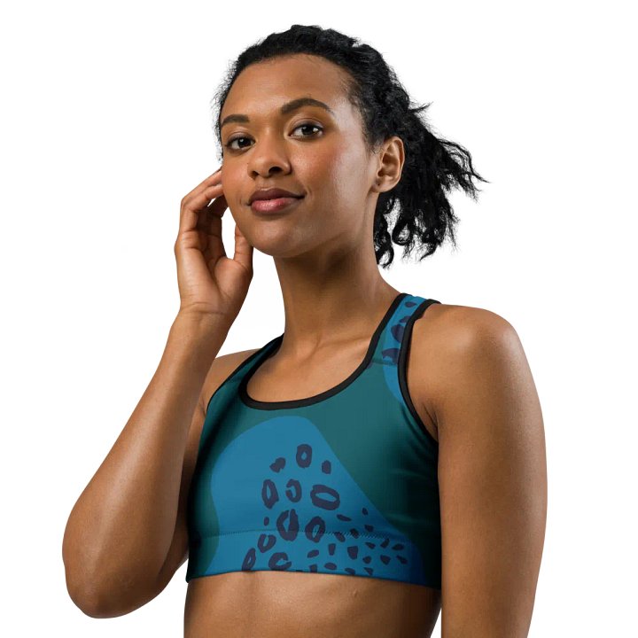 Flowing Depths All-Over Sports Bra product image (3)
