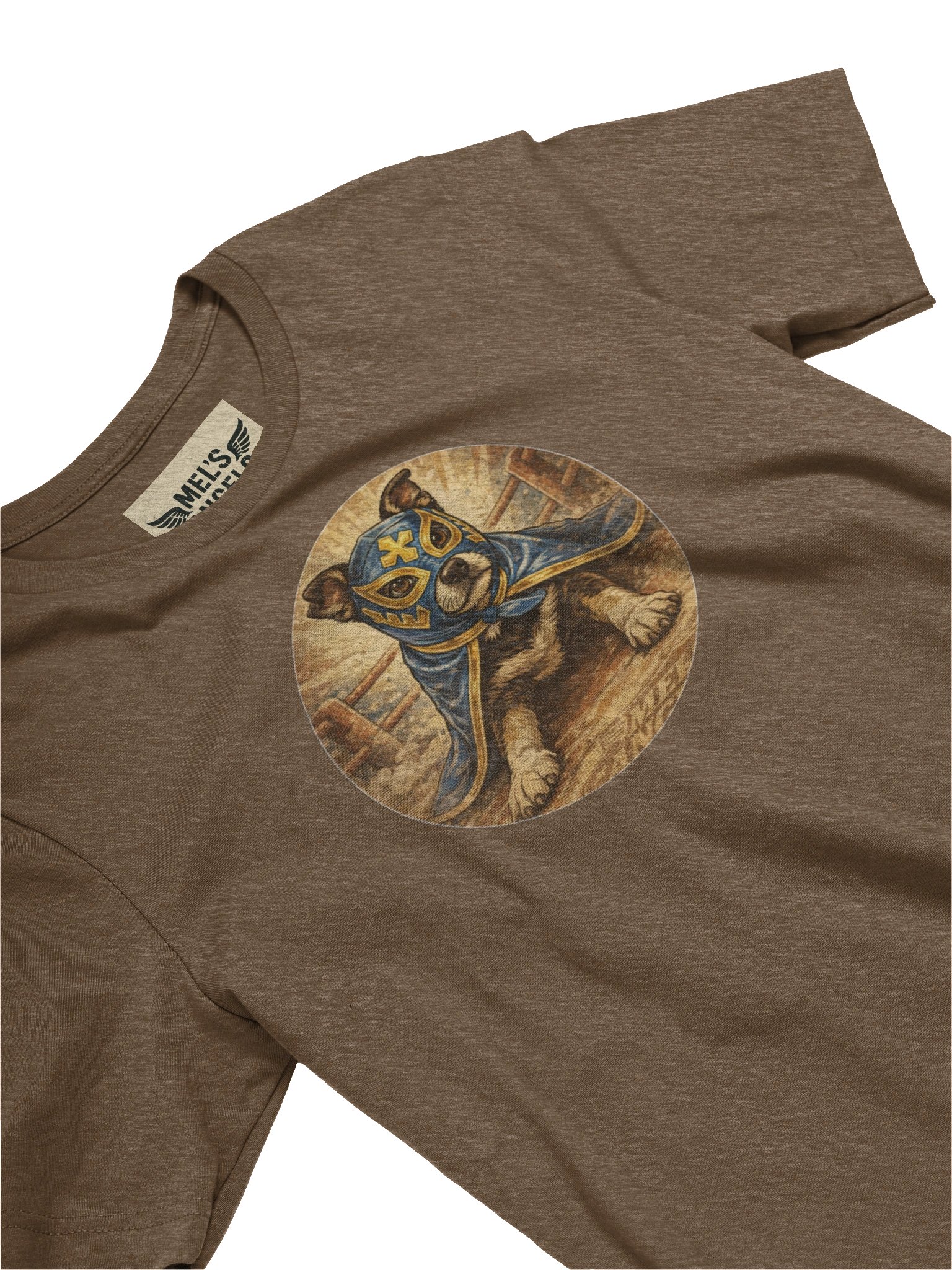 Luchador Guardian Crew Tee – Mel’s Angels Roadwear product image (2)