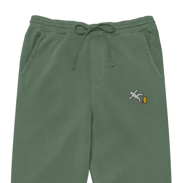 Wet Floor Embroidered Joggers product image (1)