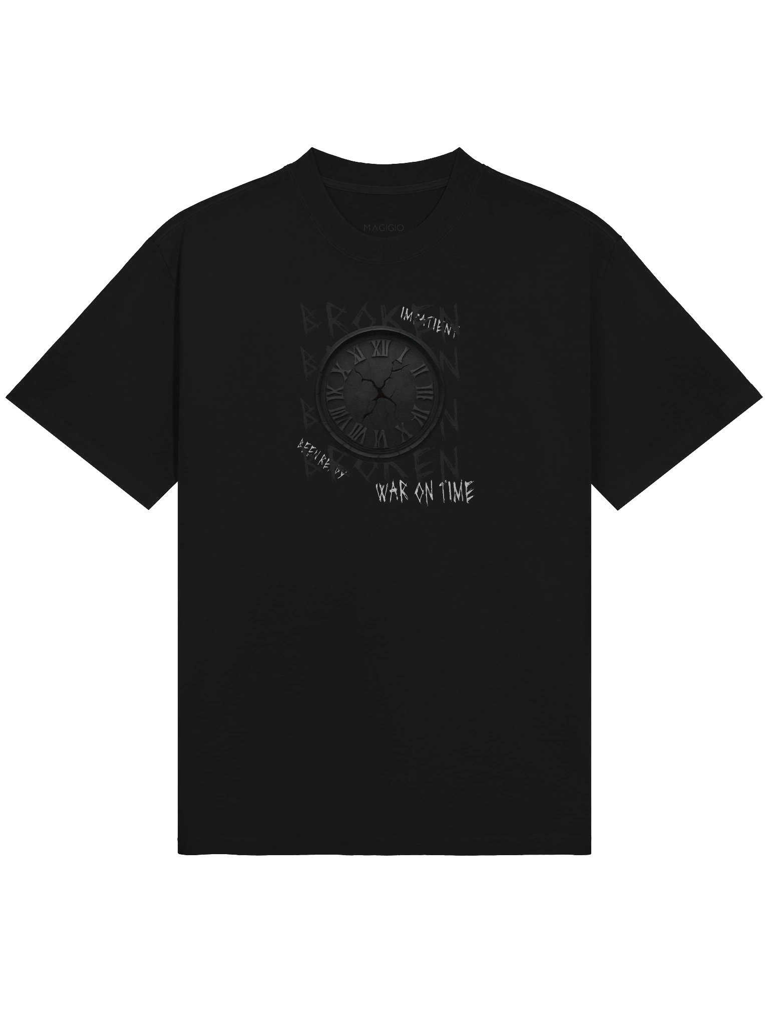 Magigio Broken Clock Faded Oversized Tee product image (3)