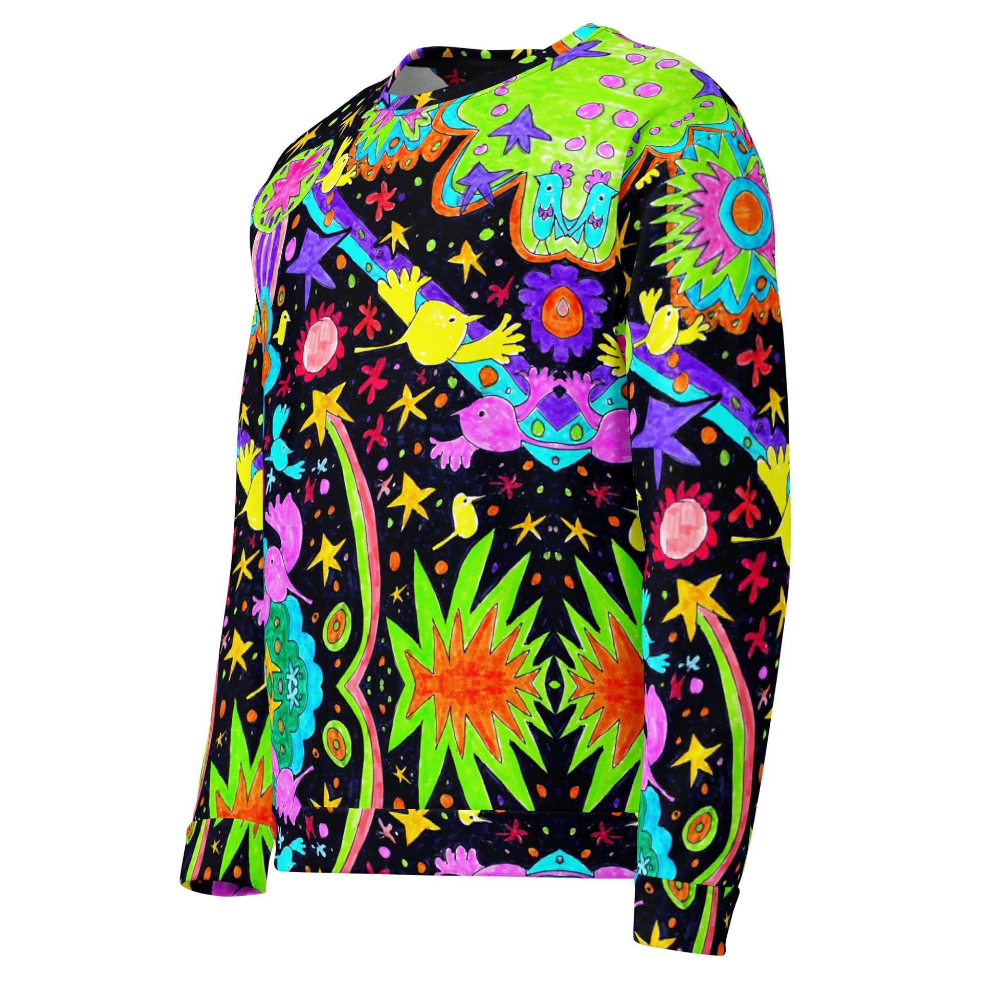 Abstract Cosmic Doodle Art Unisex Recycled Sweatshirt product image (5)