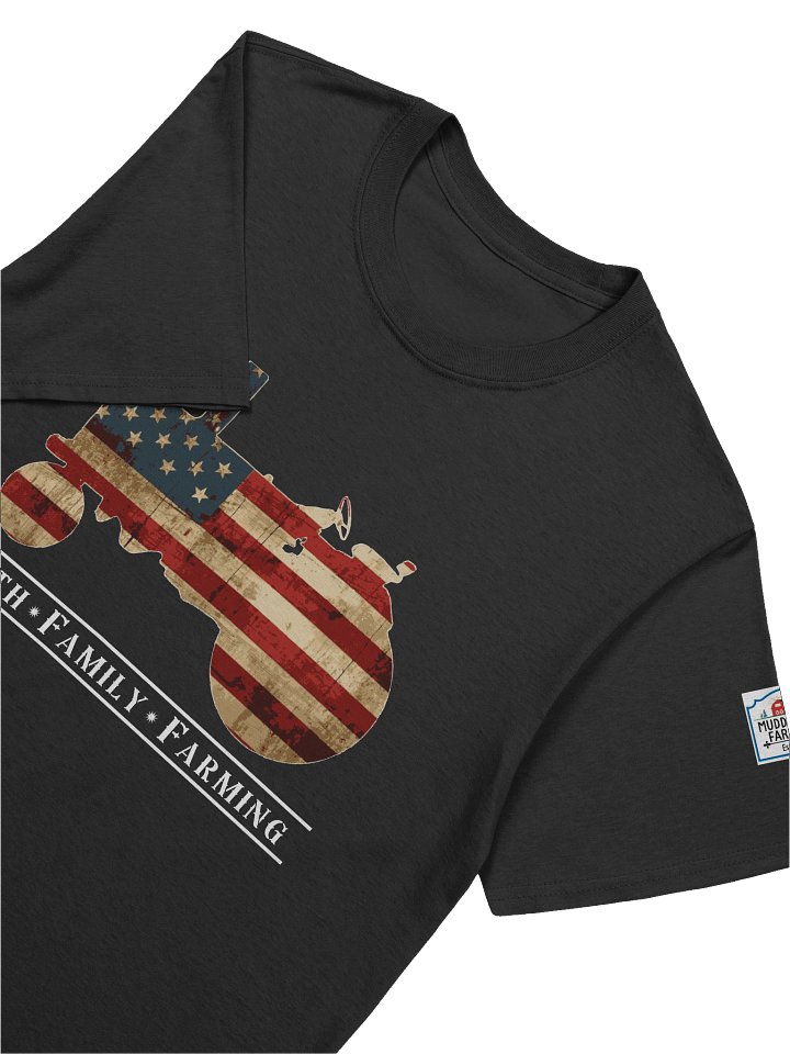 Patriotic Tractor Faith Family Farming Tee (Adult) product image (2)