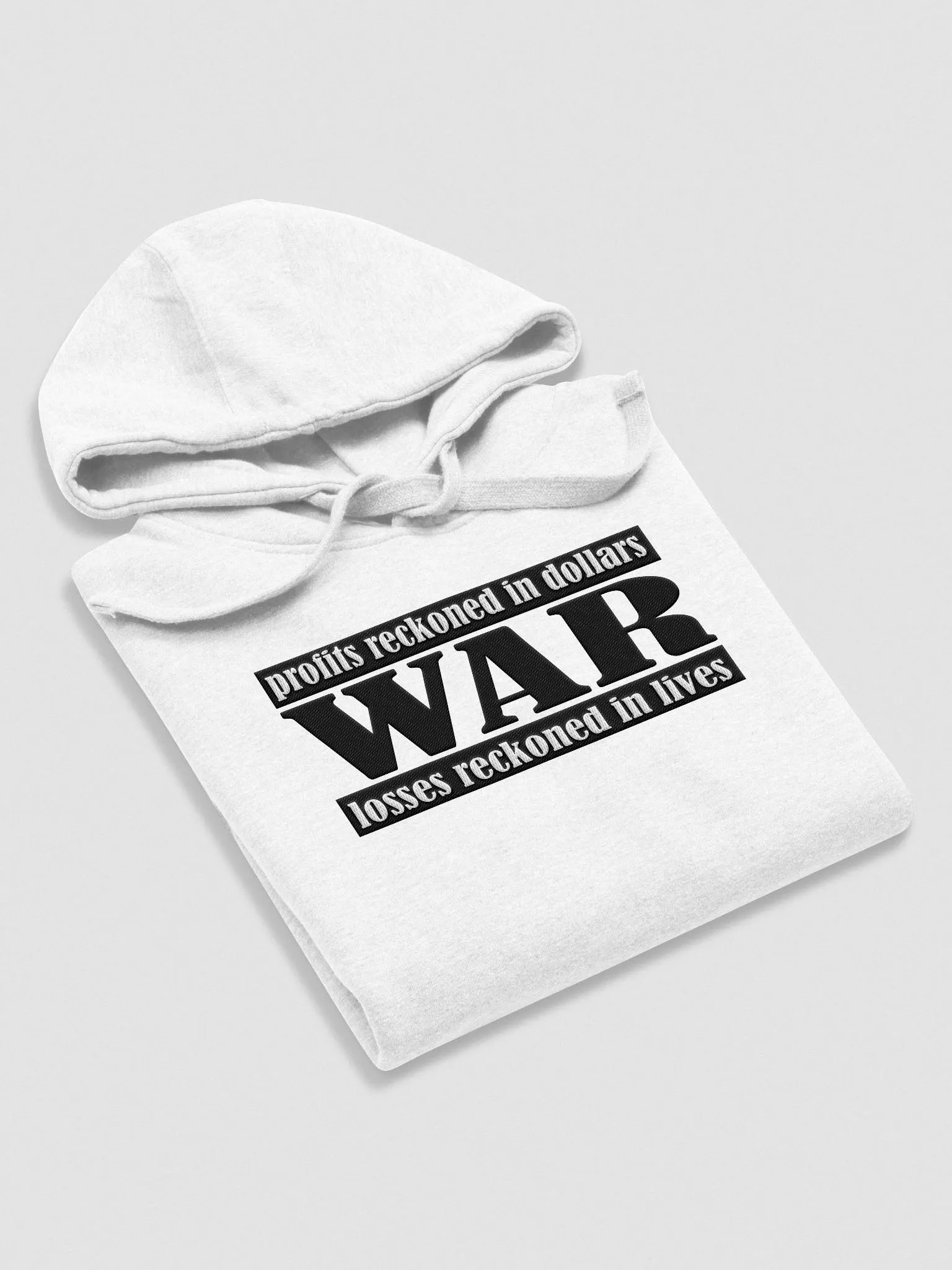 The Cost Of War - Cotton Heritage Unisex Premium Hoodie (EMBROIDED) product image (3)