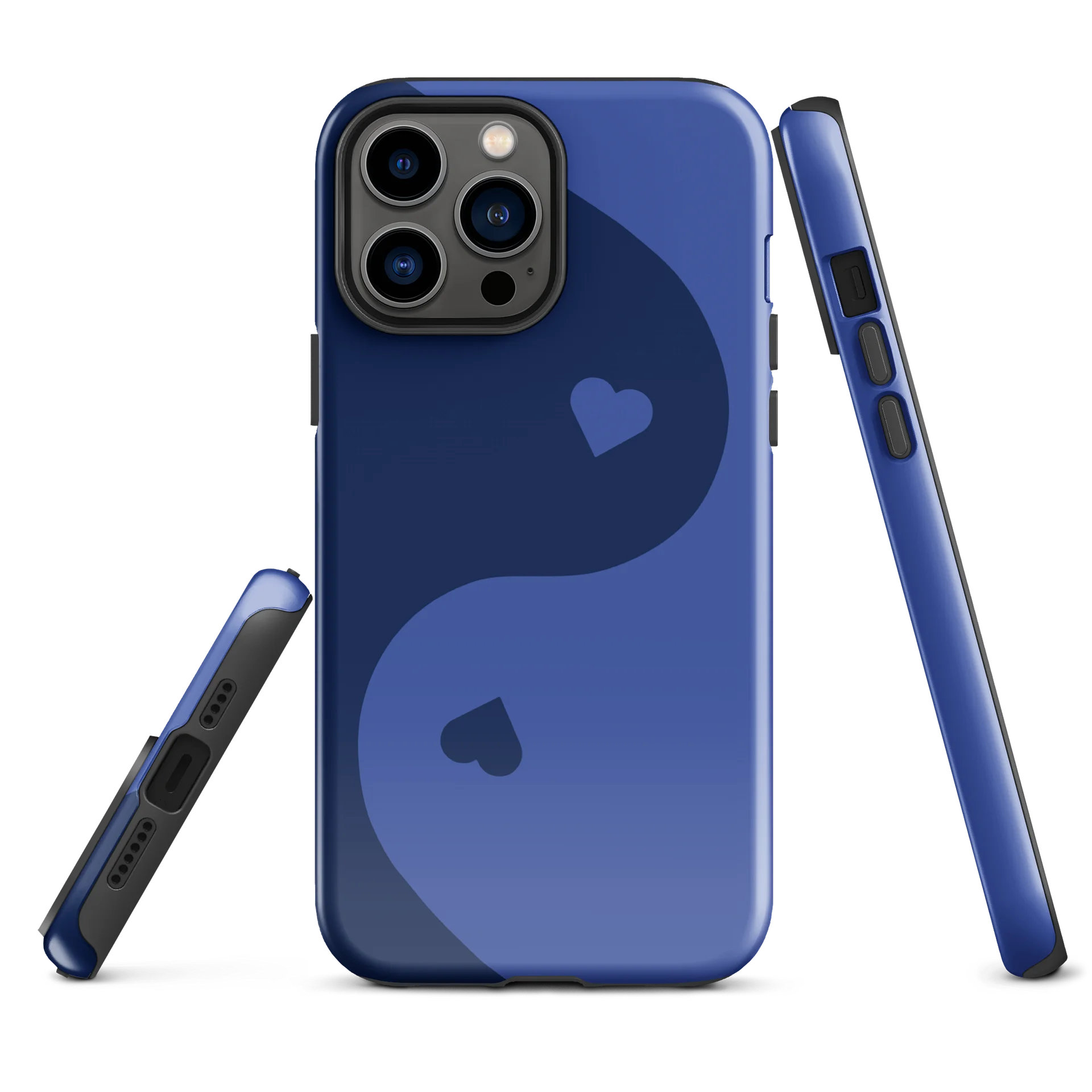 Deep Blue Yin Yang Heart iPhone Case product image (2)