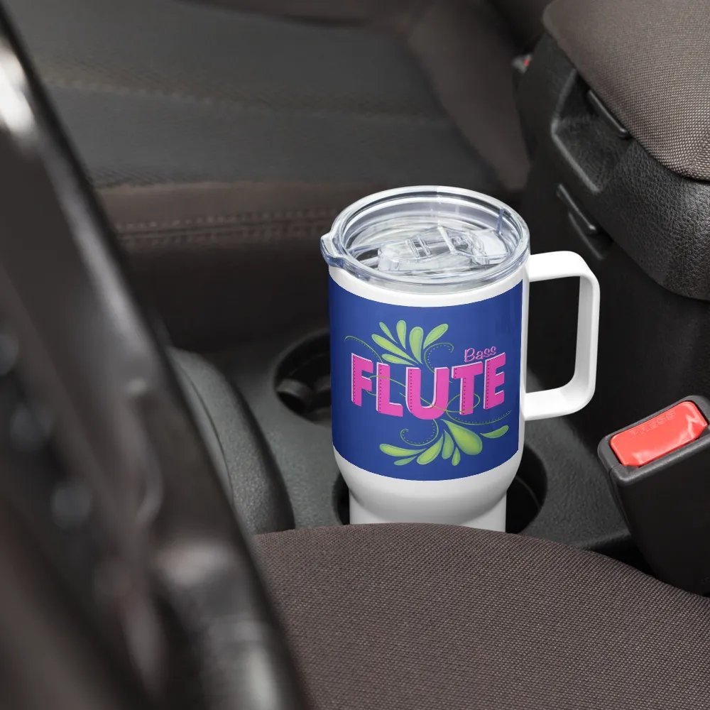 Flute Flourish Travel Mug with Handle - Bass product image (4)