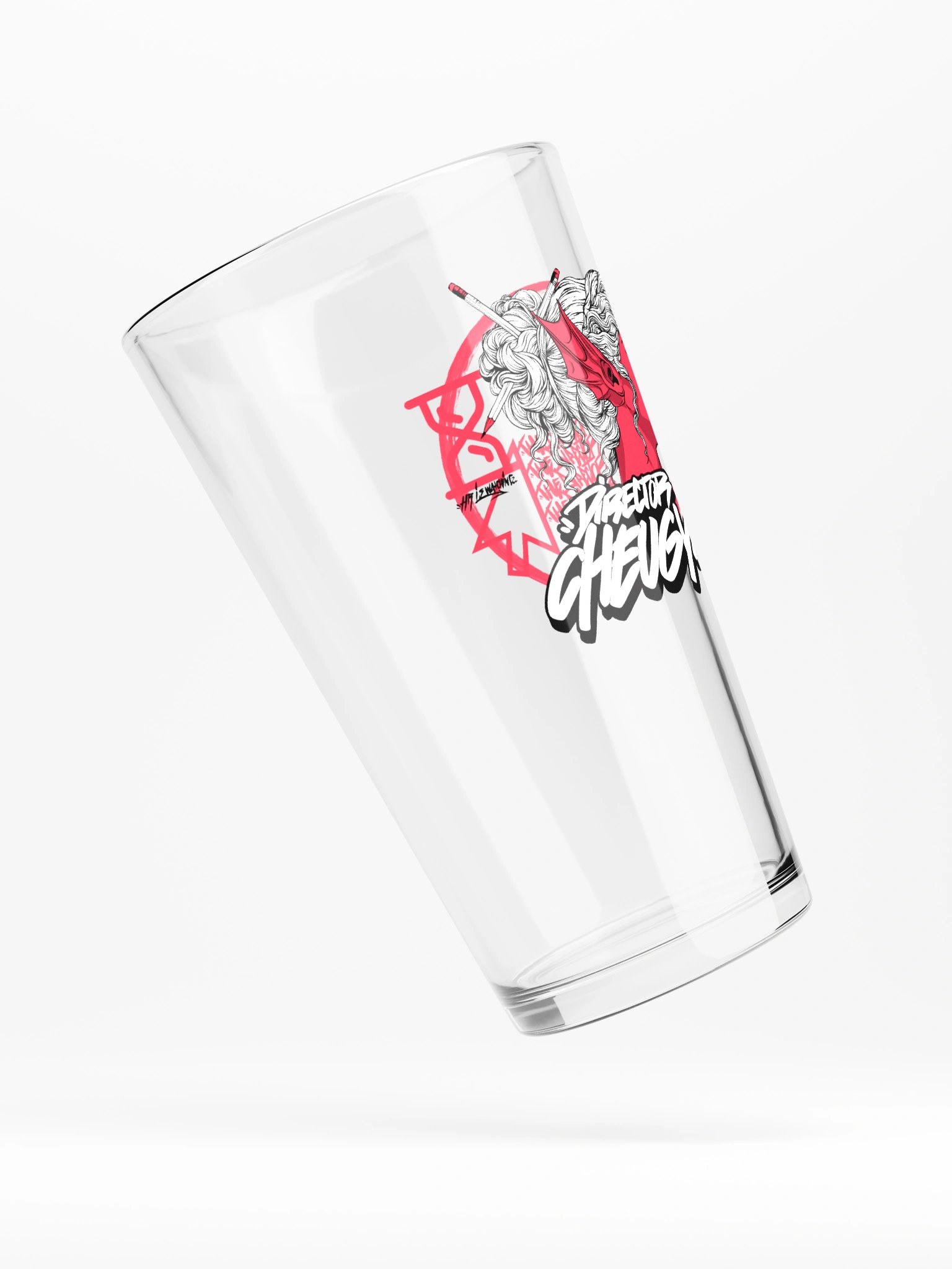 Bustin Pint Glass (Red) product image (4)