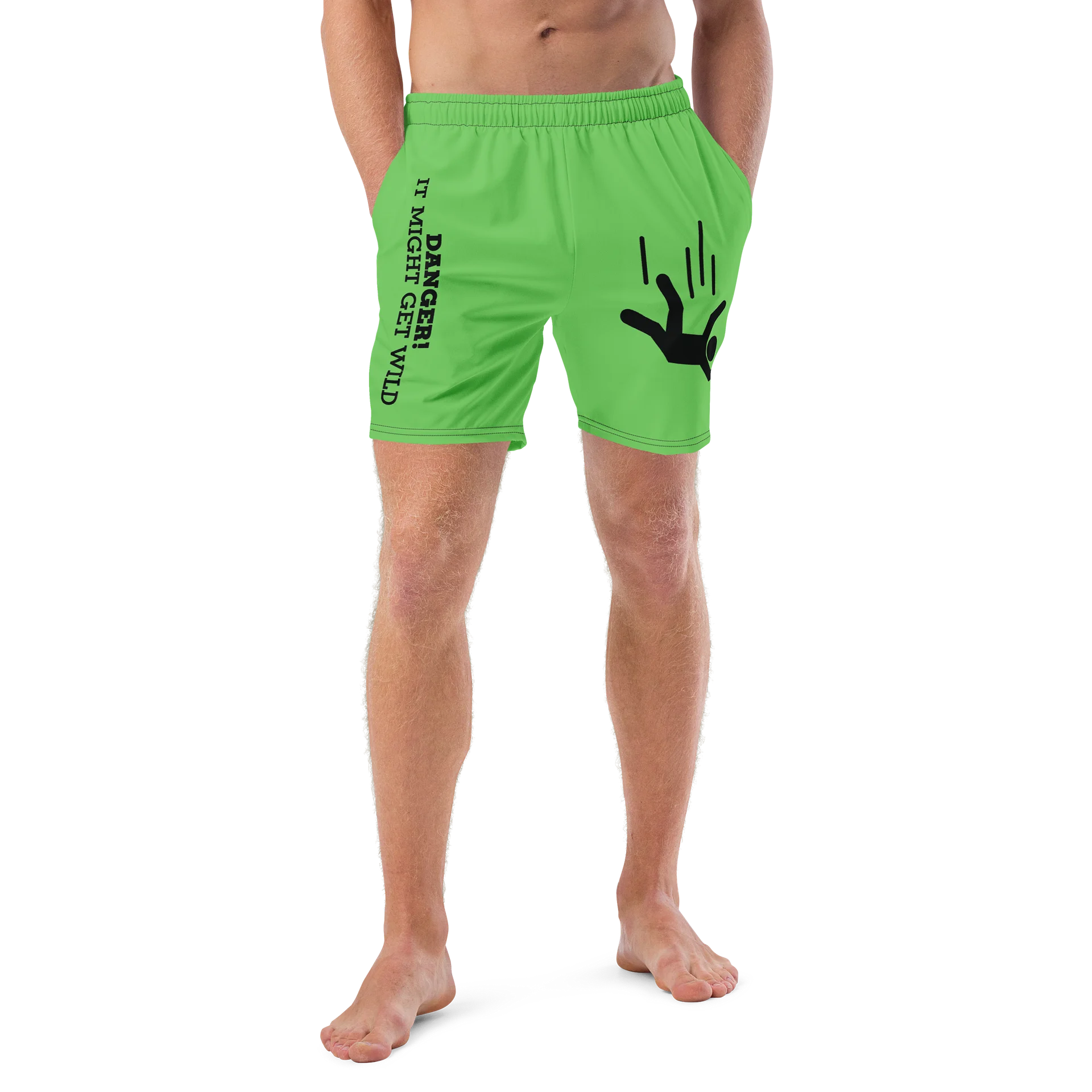DANGER! - Green/Black Swim Trunks product image (4)