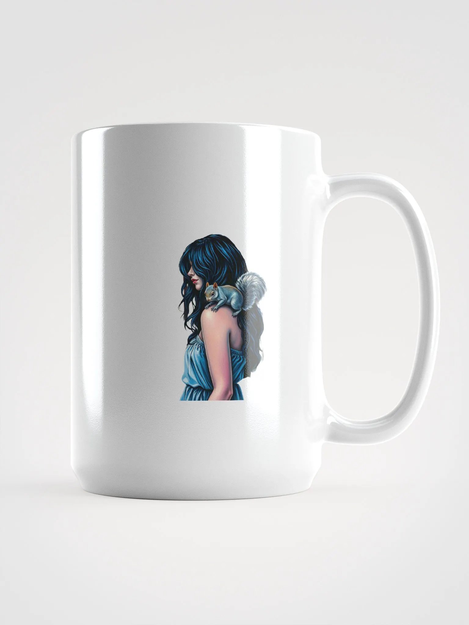 Squirrel Whimsy White Glossy Mug product image (1)