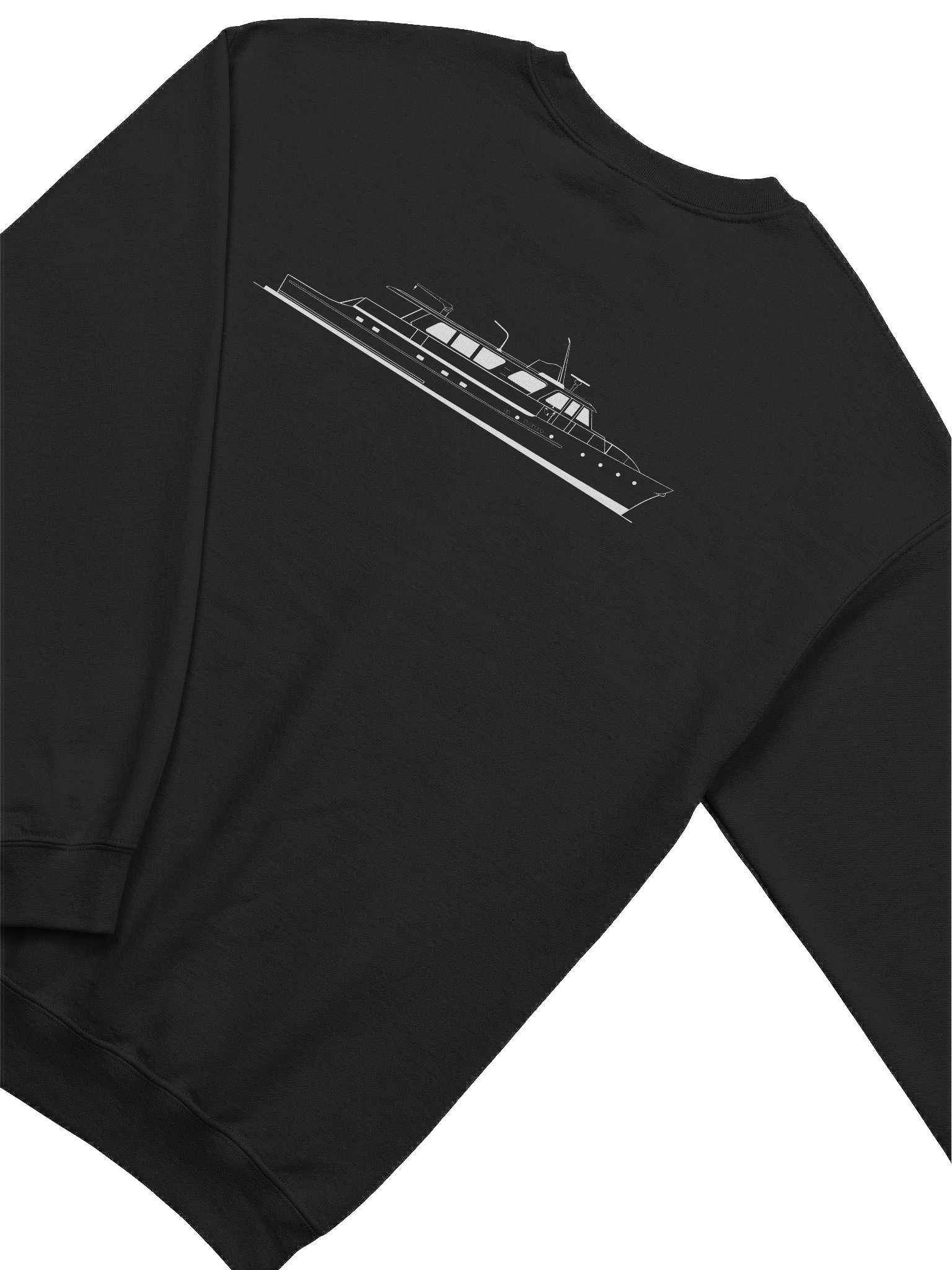 Sweatshirt – Tangaroa Boat Outline product image (4)