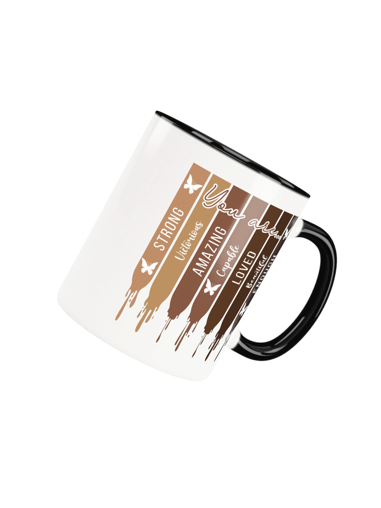 Melanin Stripes Black Accent Mug for Black Women product image (4)