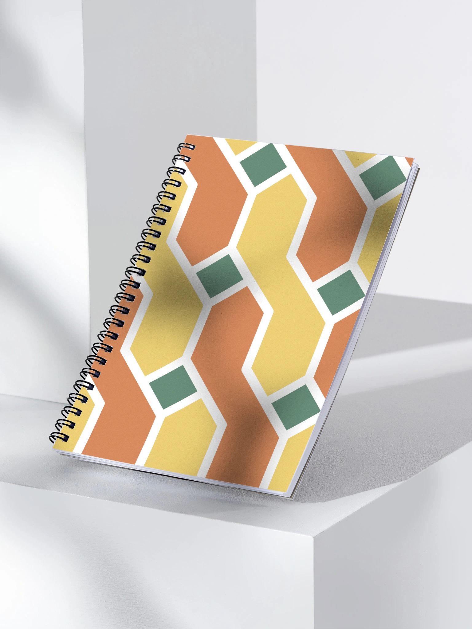 Rhythmic Geometric Spiral Notebook product image (3)