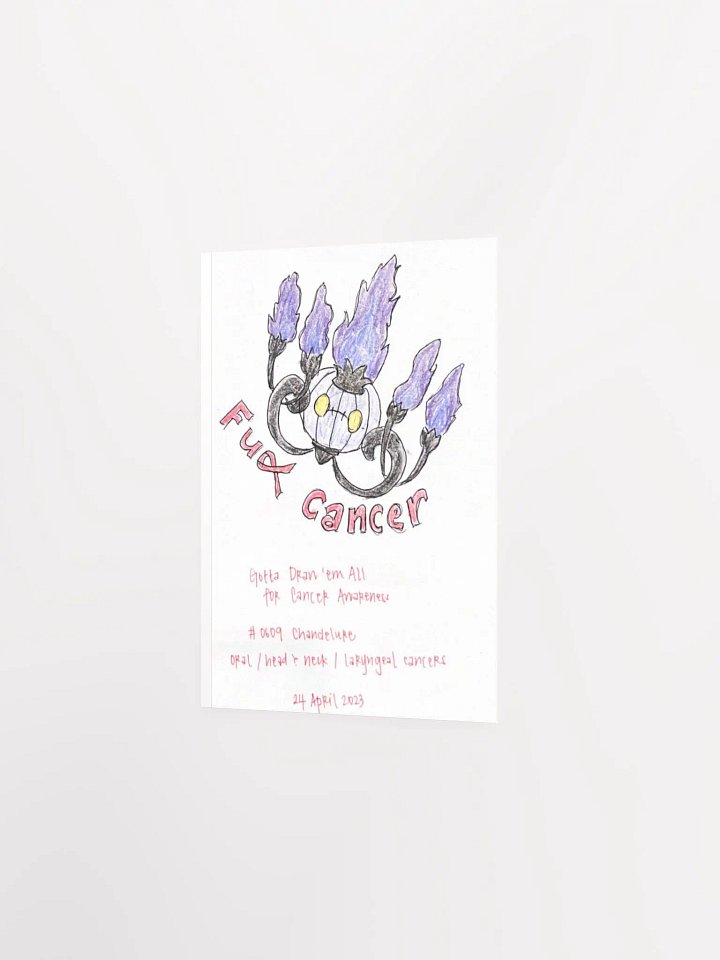 Chandelier Monster with Head and Neck Cancer Awareness product image (2)