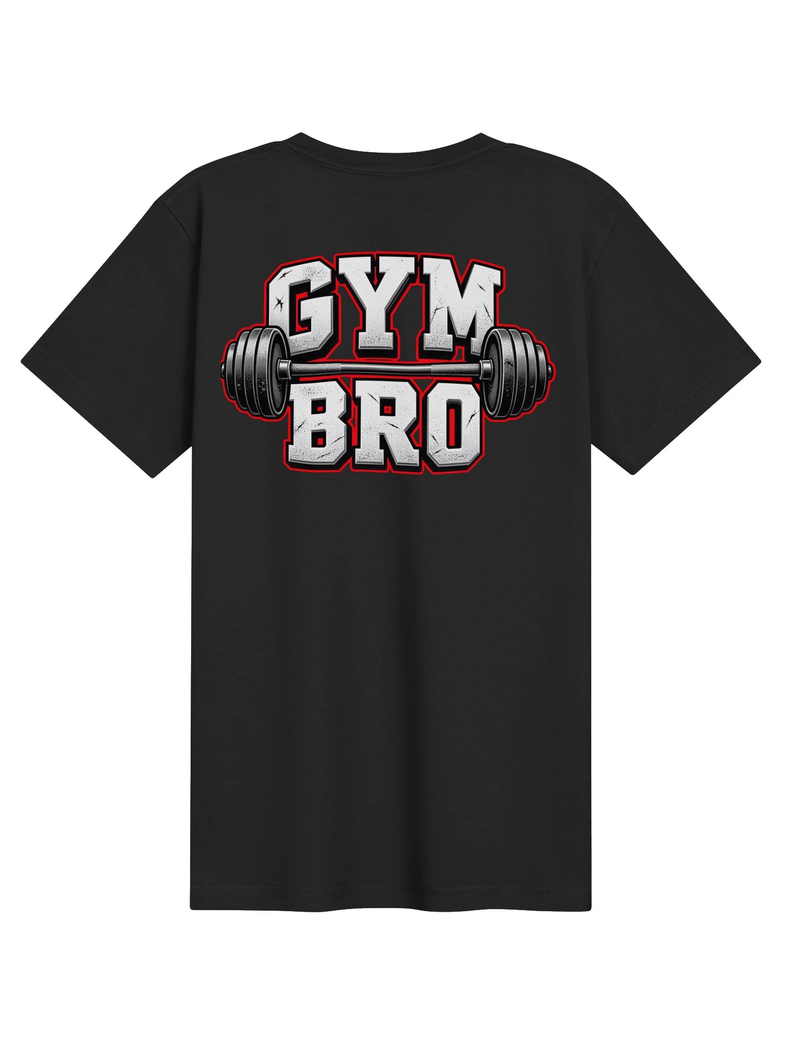 GYM BRO Barbell V-Neck Tee product image (10)