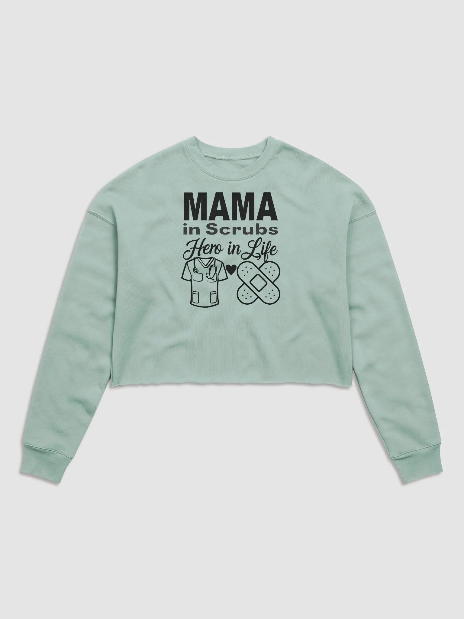 MAMA in Scrubs, Hero in Life Fleece Crop Sweatshirt product image (2)