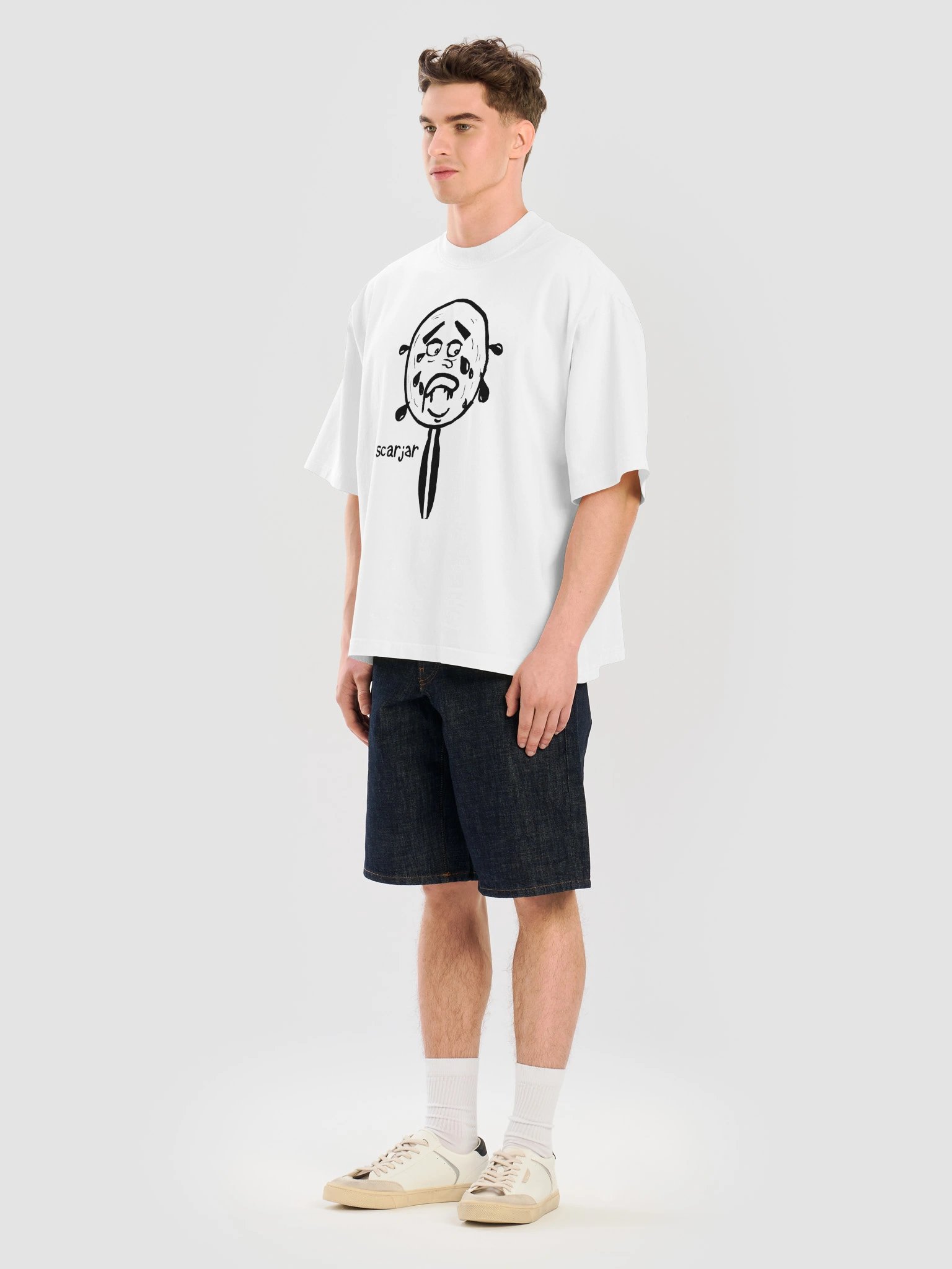 Jared outline tee (white) product image (7)
